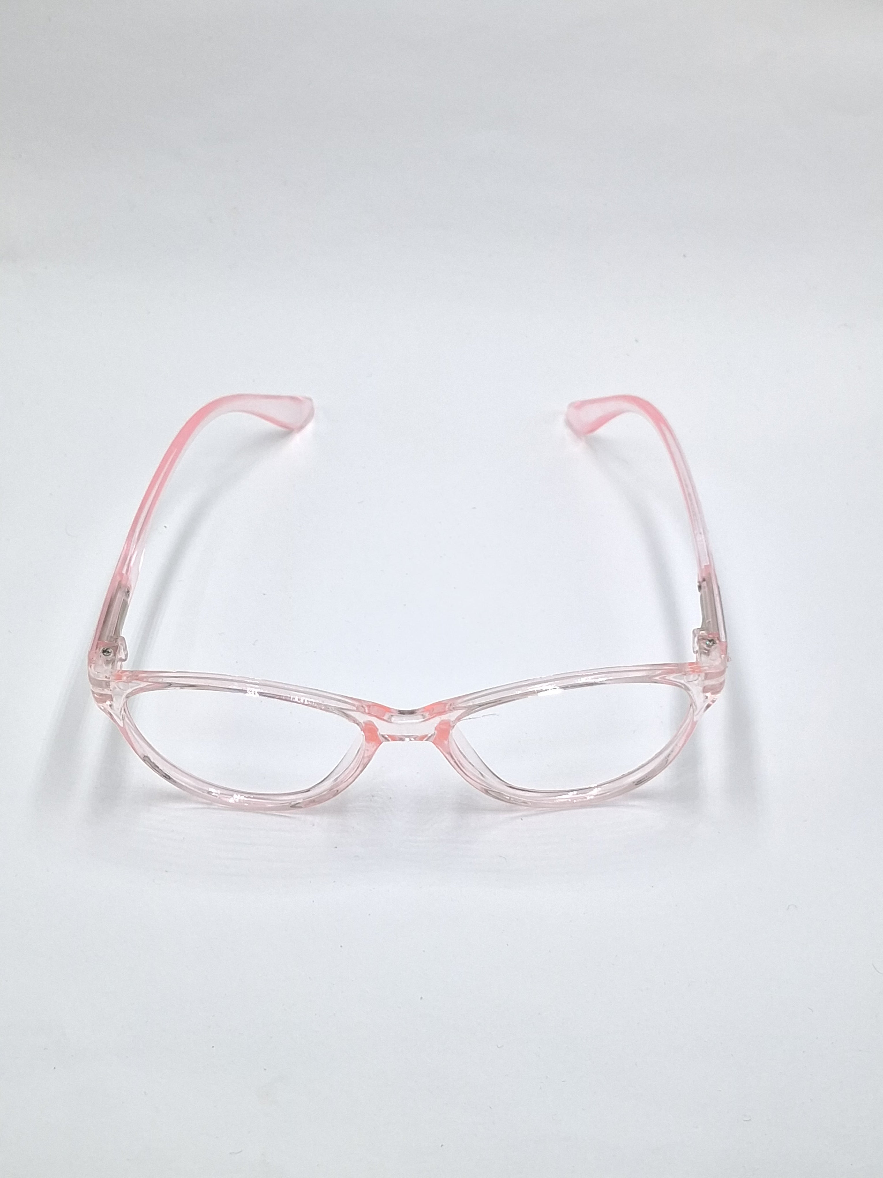 vision plus transparent pink frame