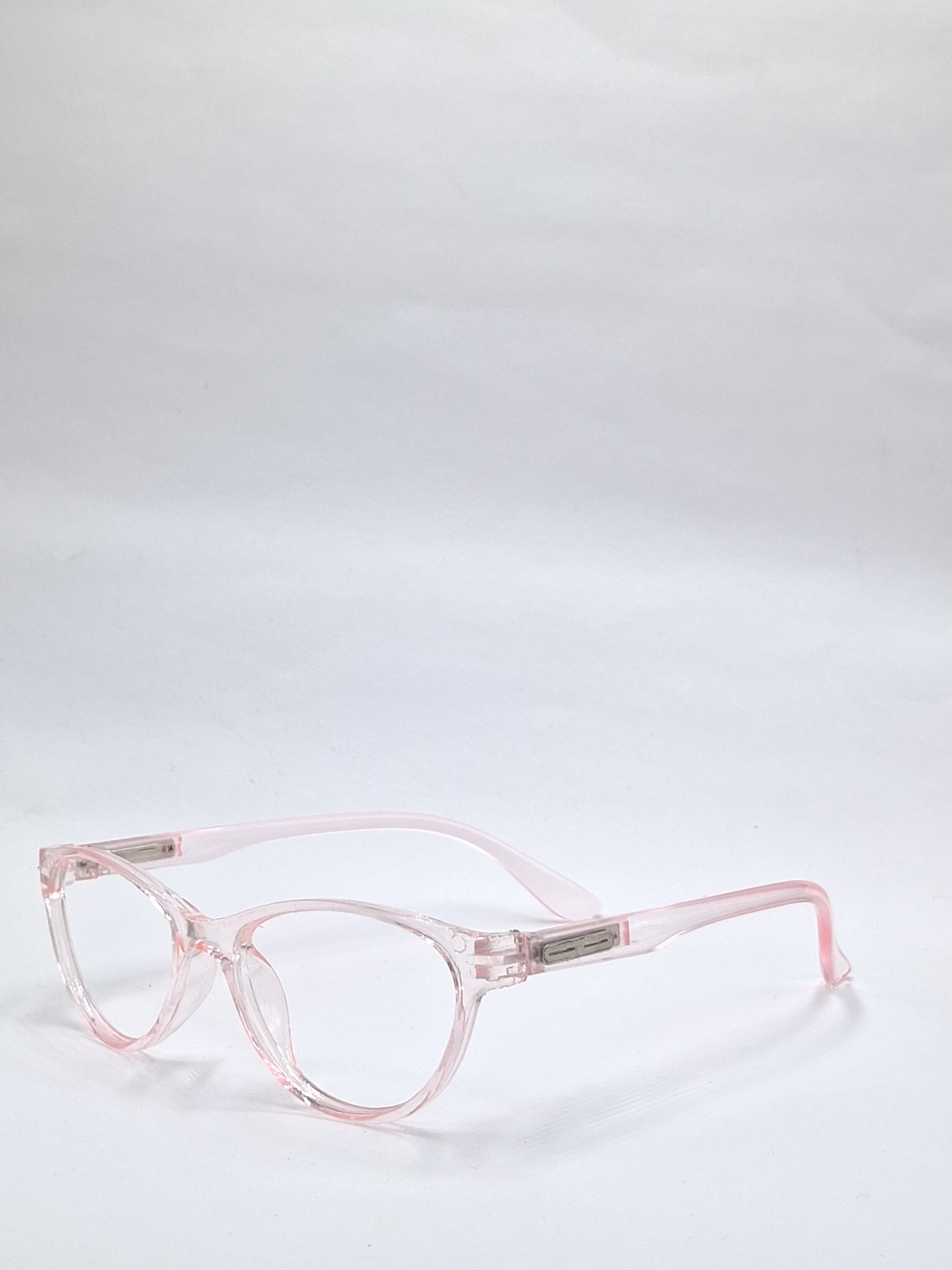 vision plus transparent pink frame