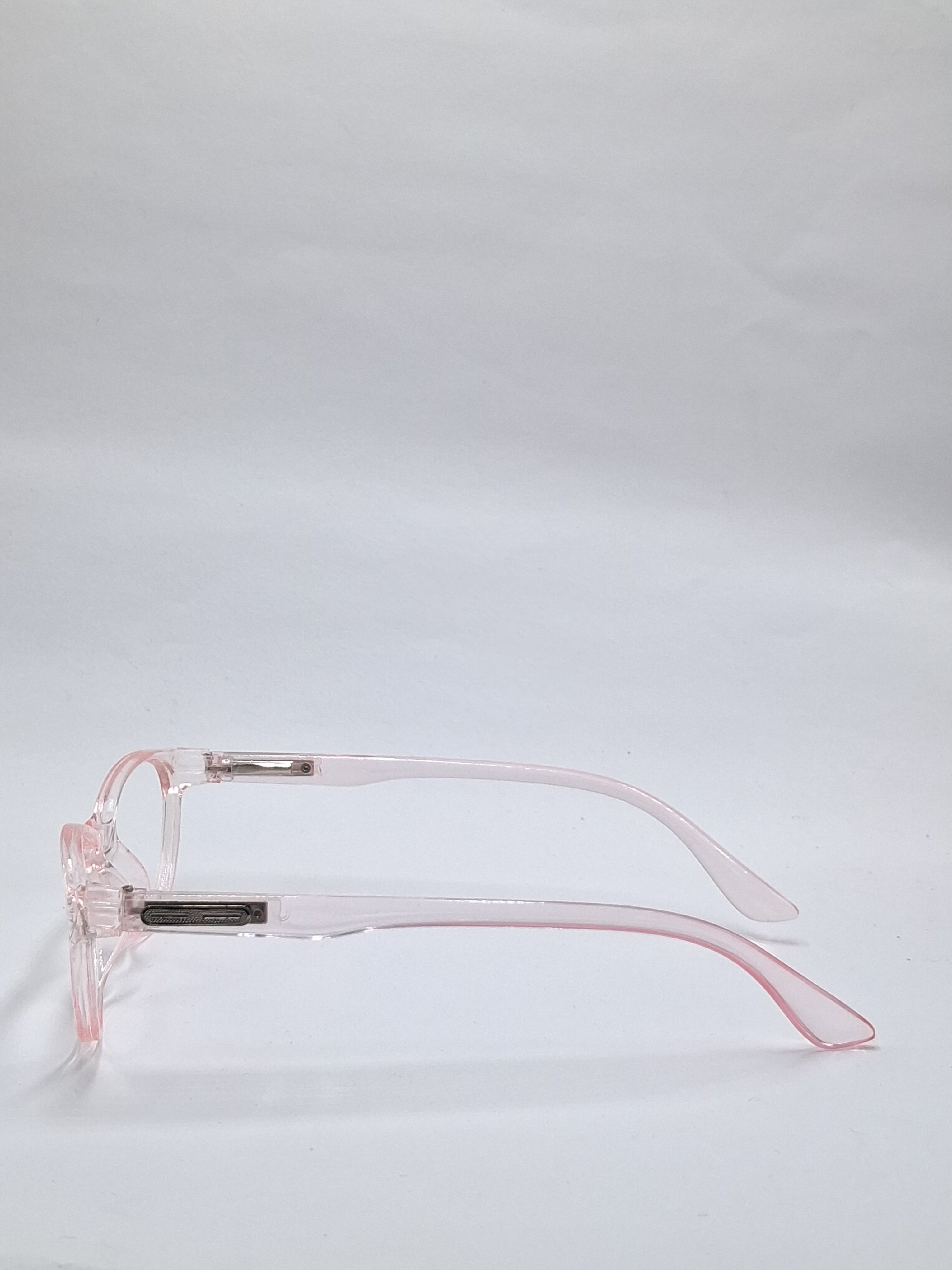 vision plus transparent pink frame