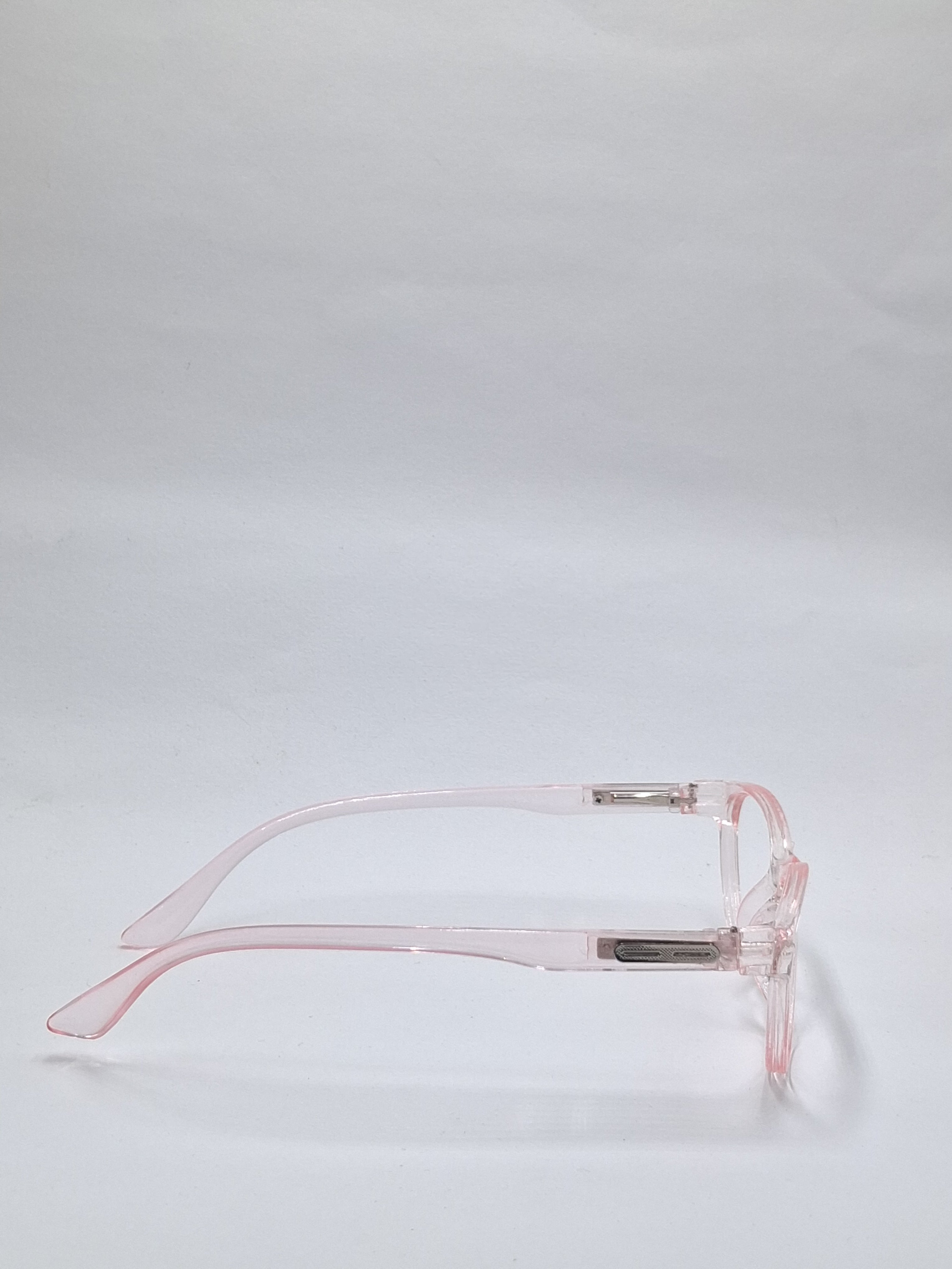 vision plus transparent pink frame