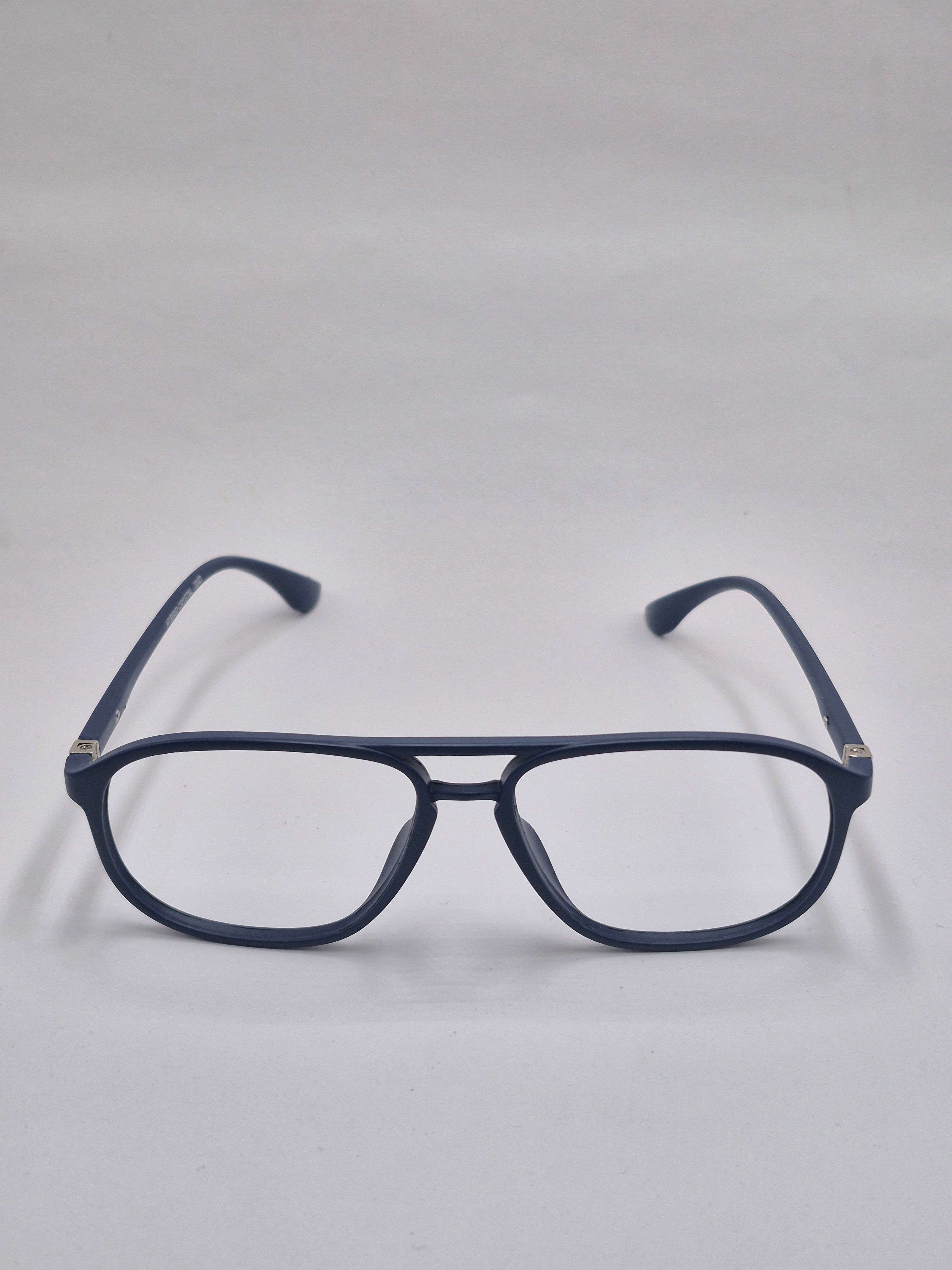 vision plus double bar matte blue frame