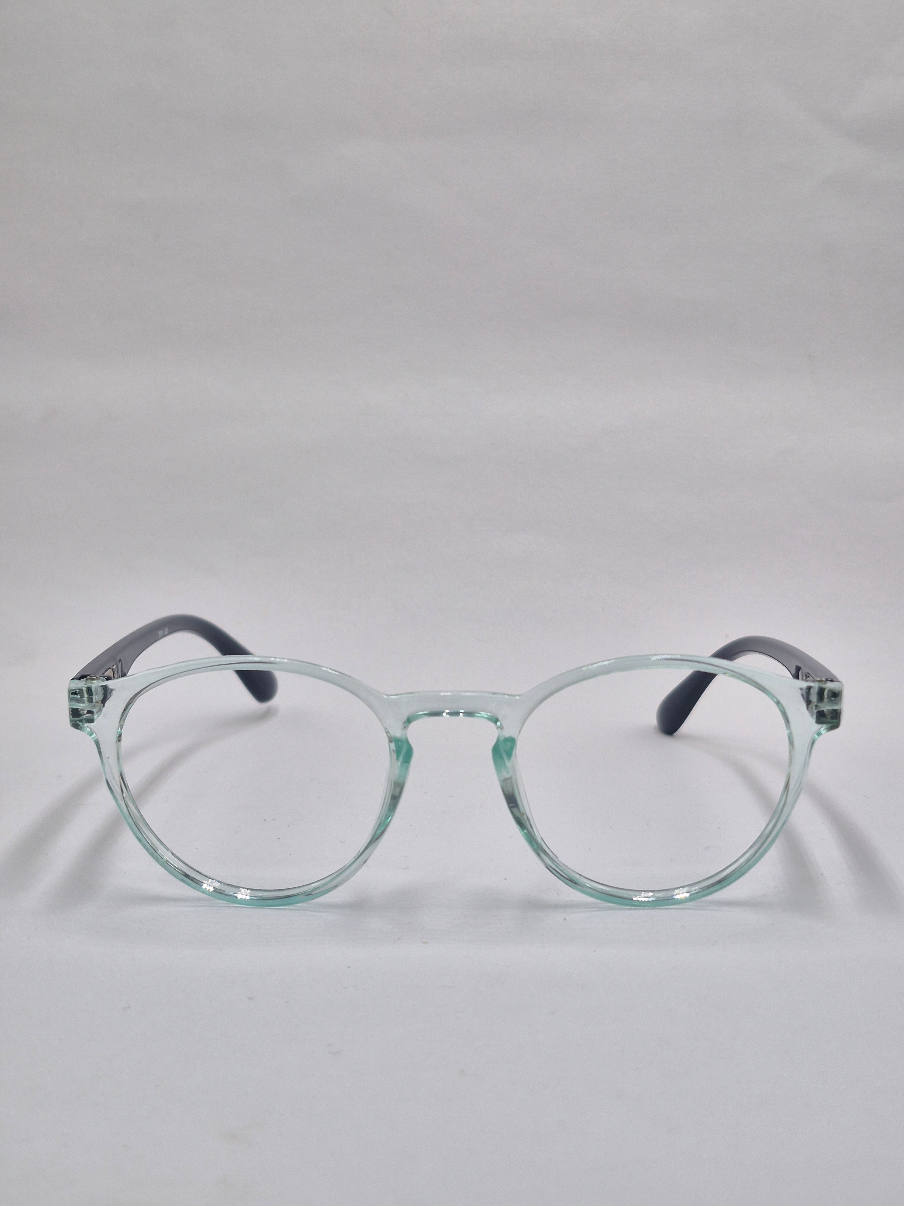 vision plus transparent water green and blue frame