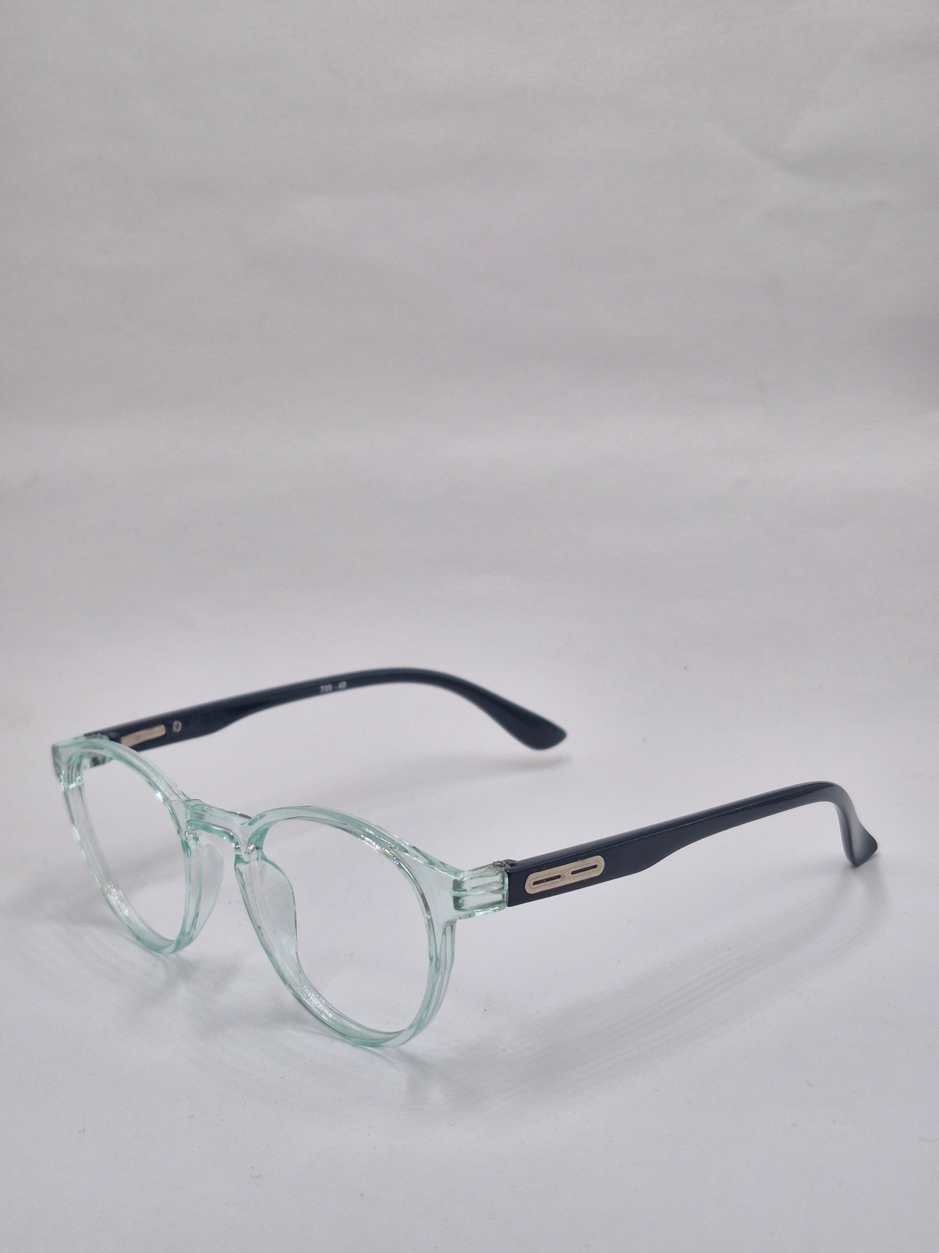 vision plus transparent water green and blue frame