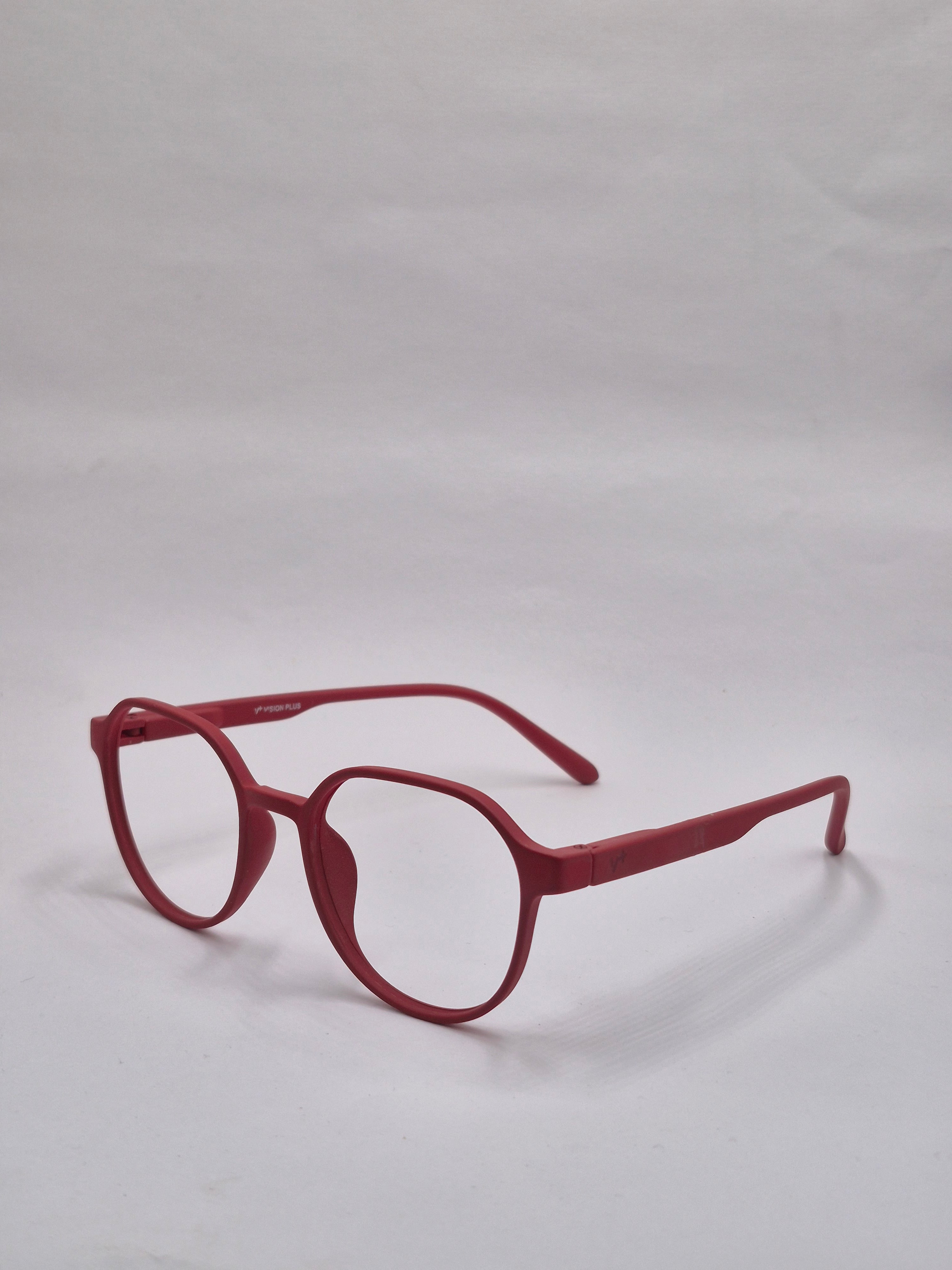 vision plus matte red frame