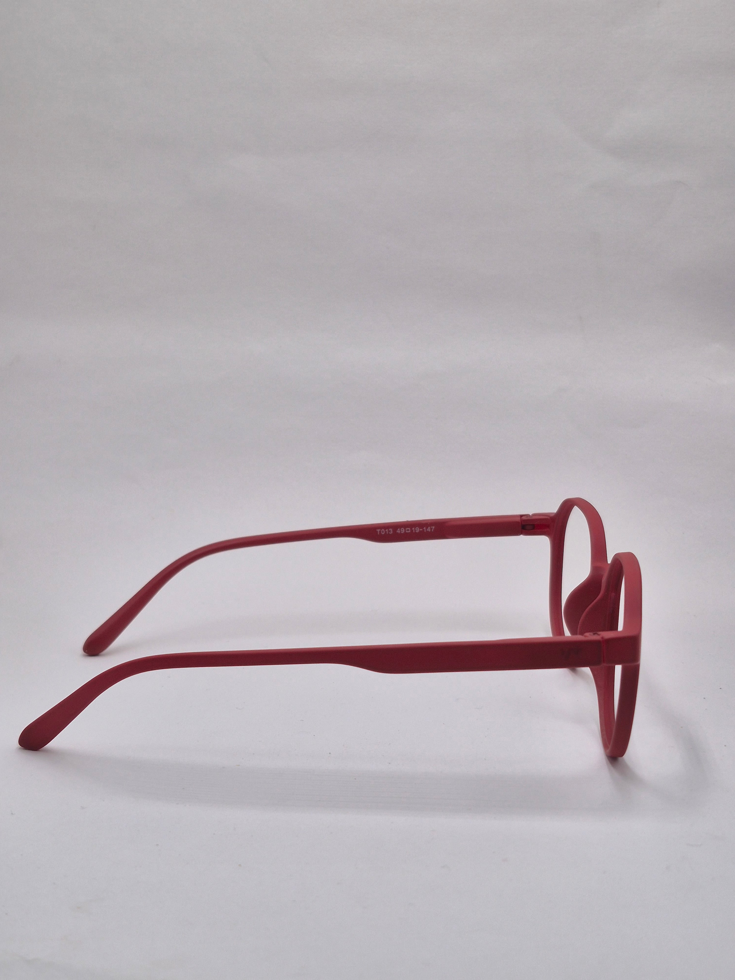 vision plus matte red frame
