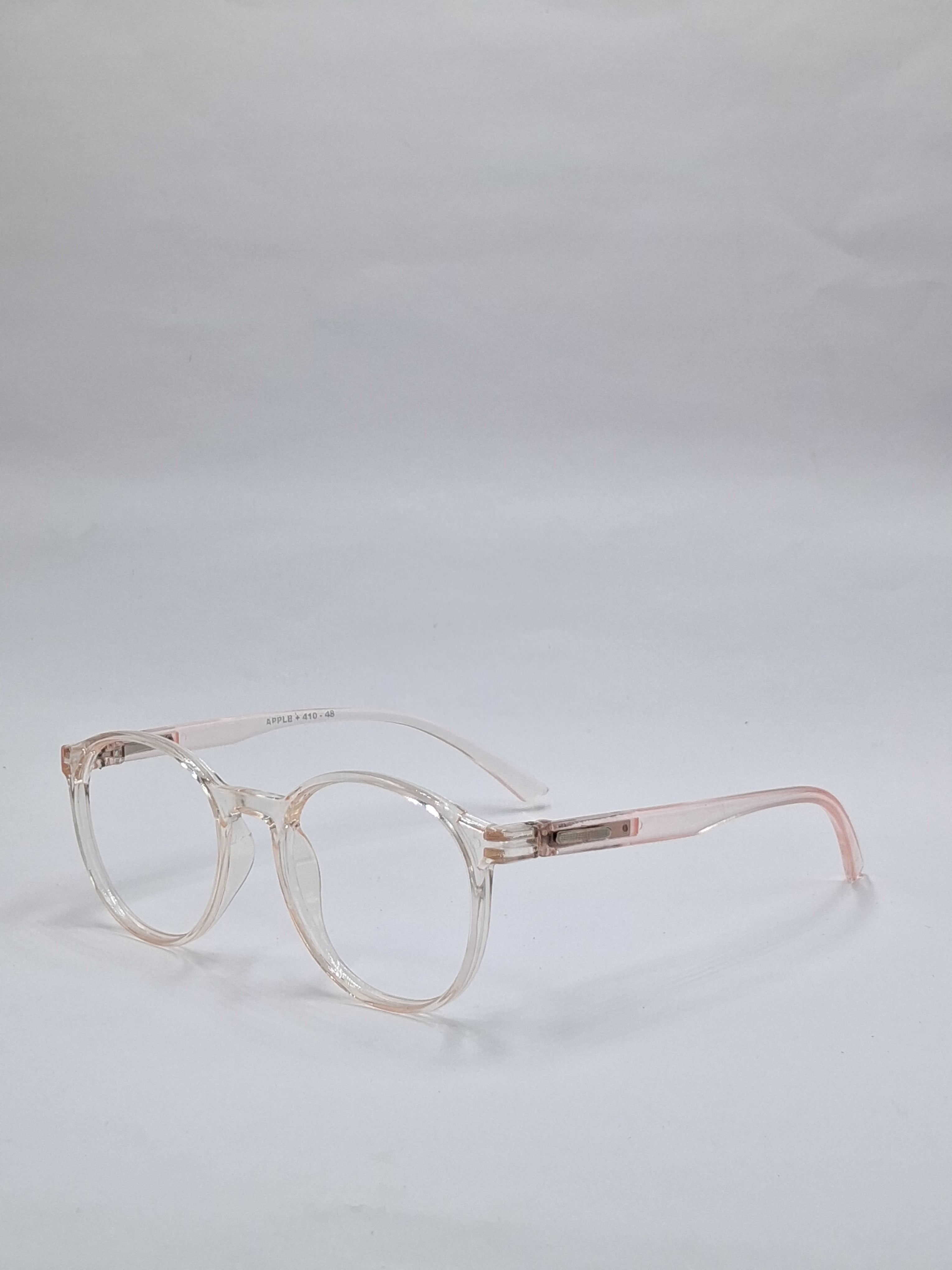 vision plus transparent pink frame
