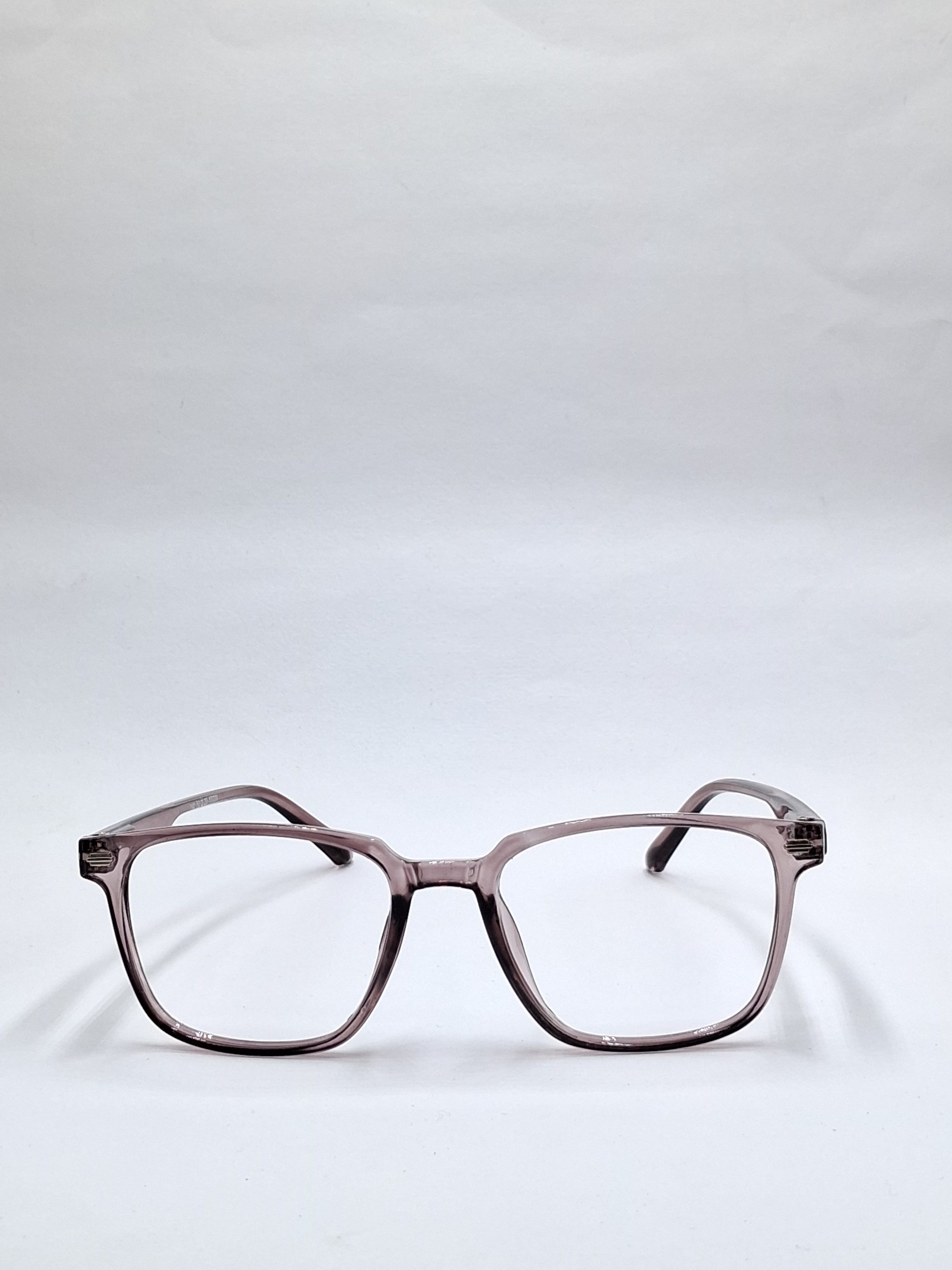 vision plus transparent brown frame