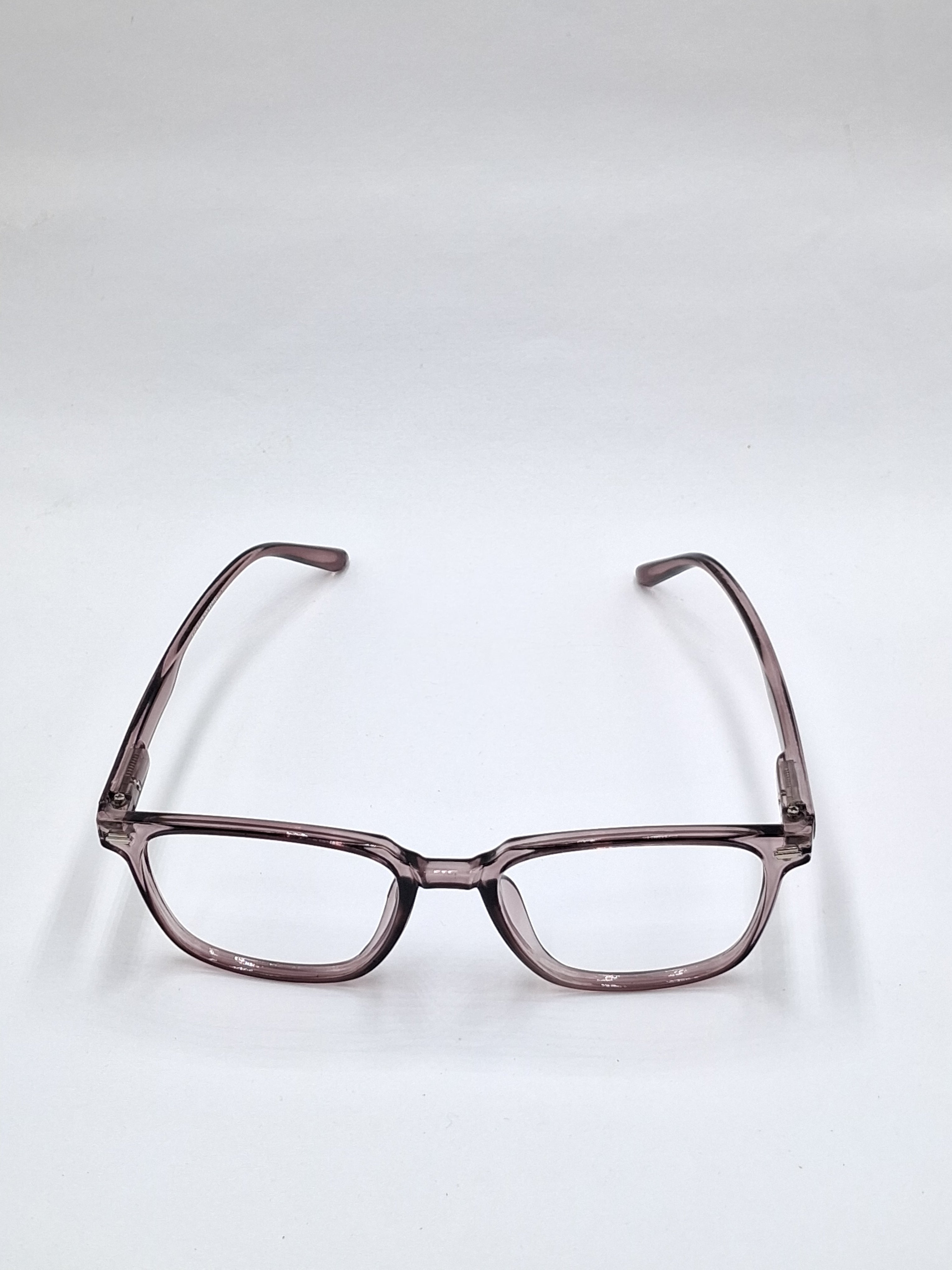 vision plus transparent brown frame