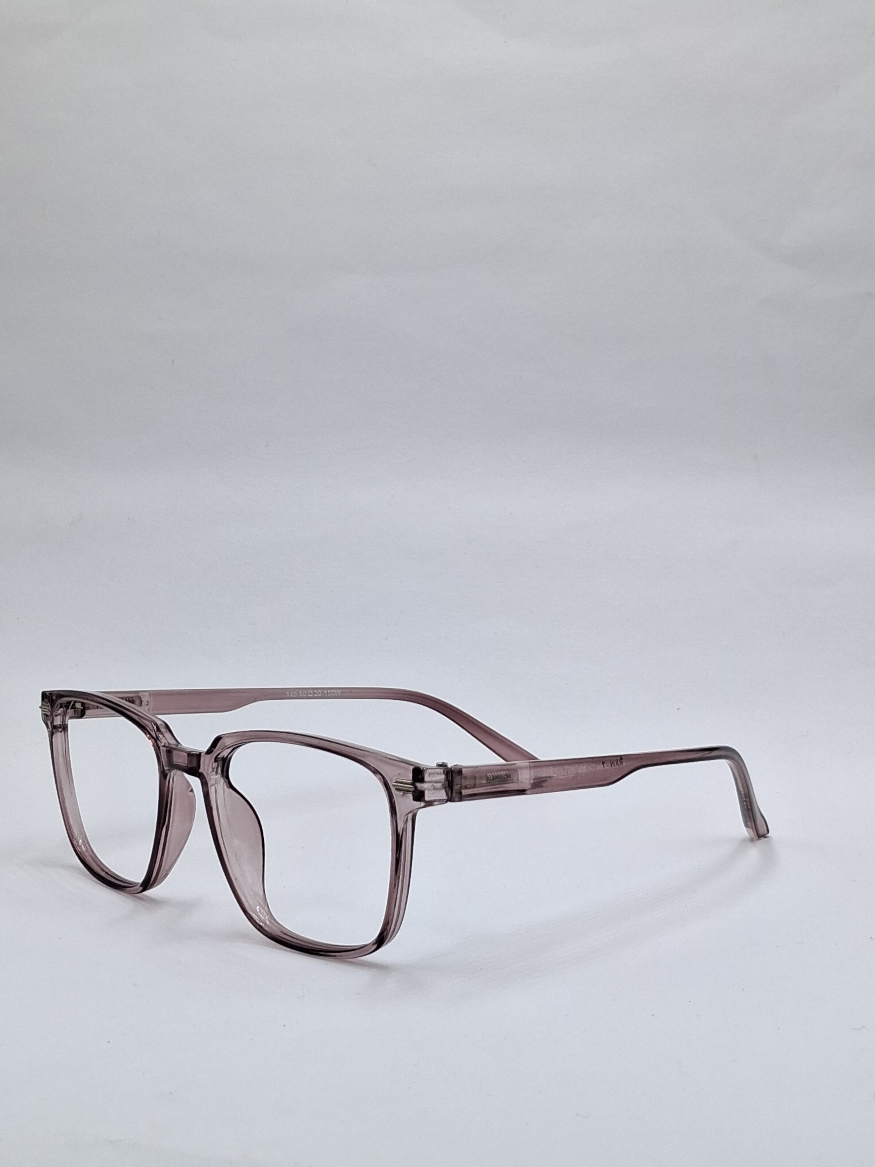 vision plus transparent brown frame