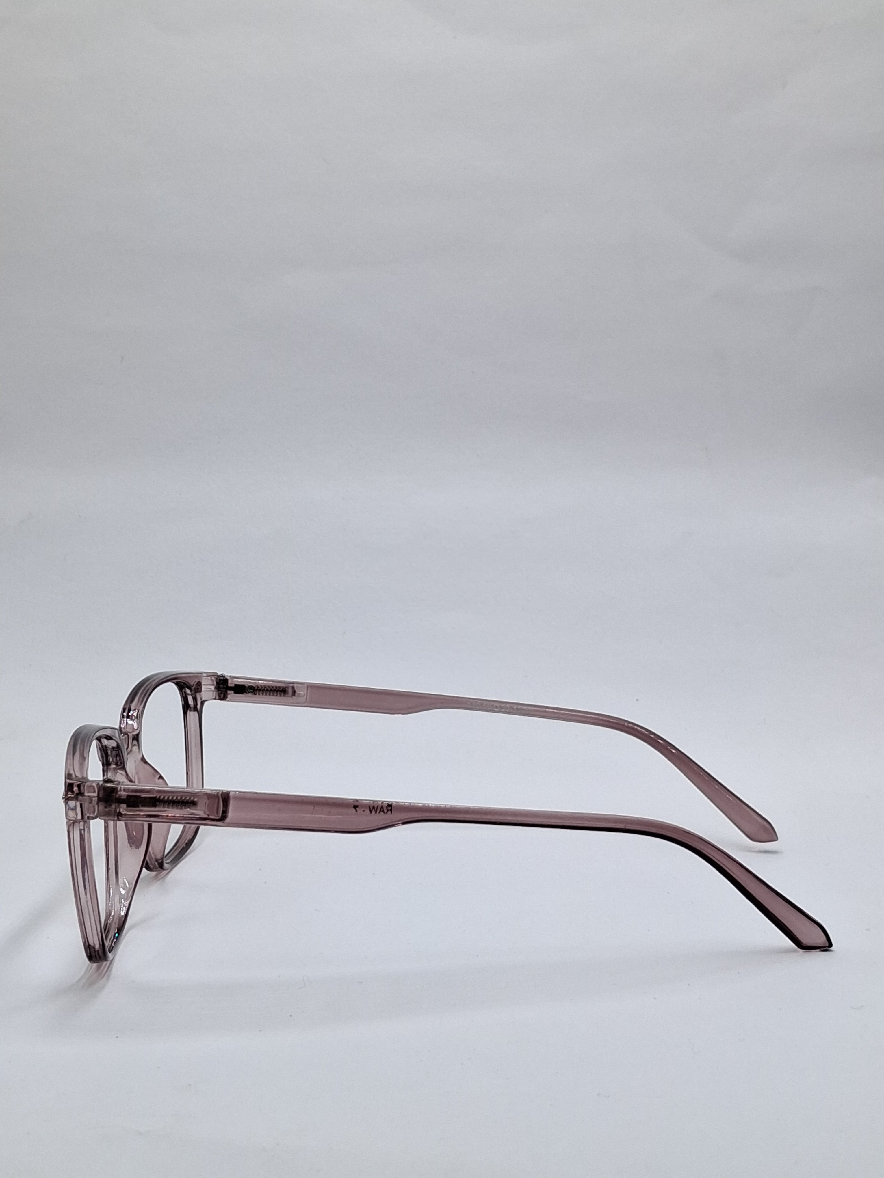 vision plus transparent brown frame