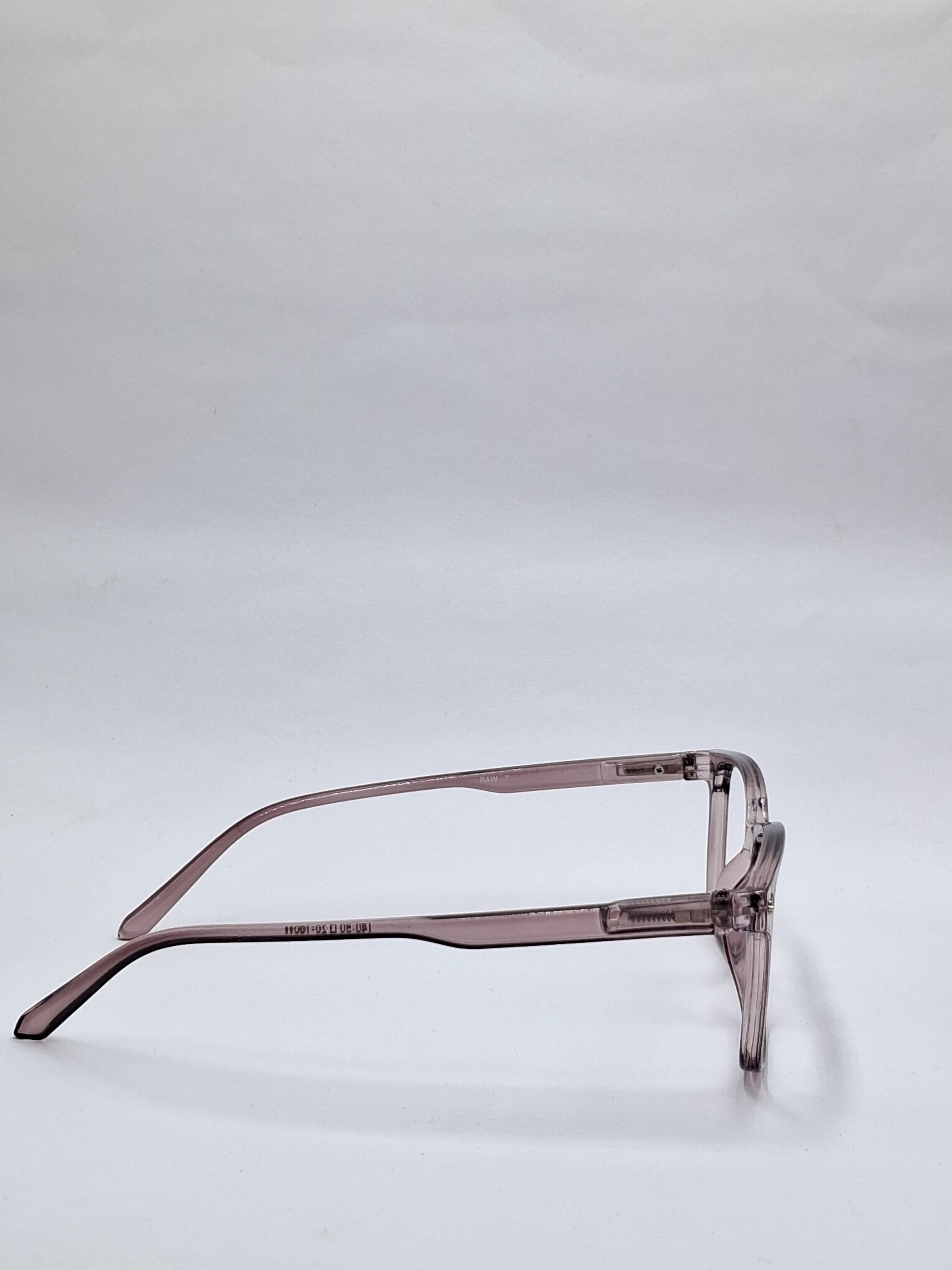 vision plus transparent brown frame