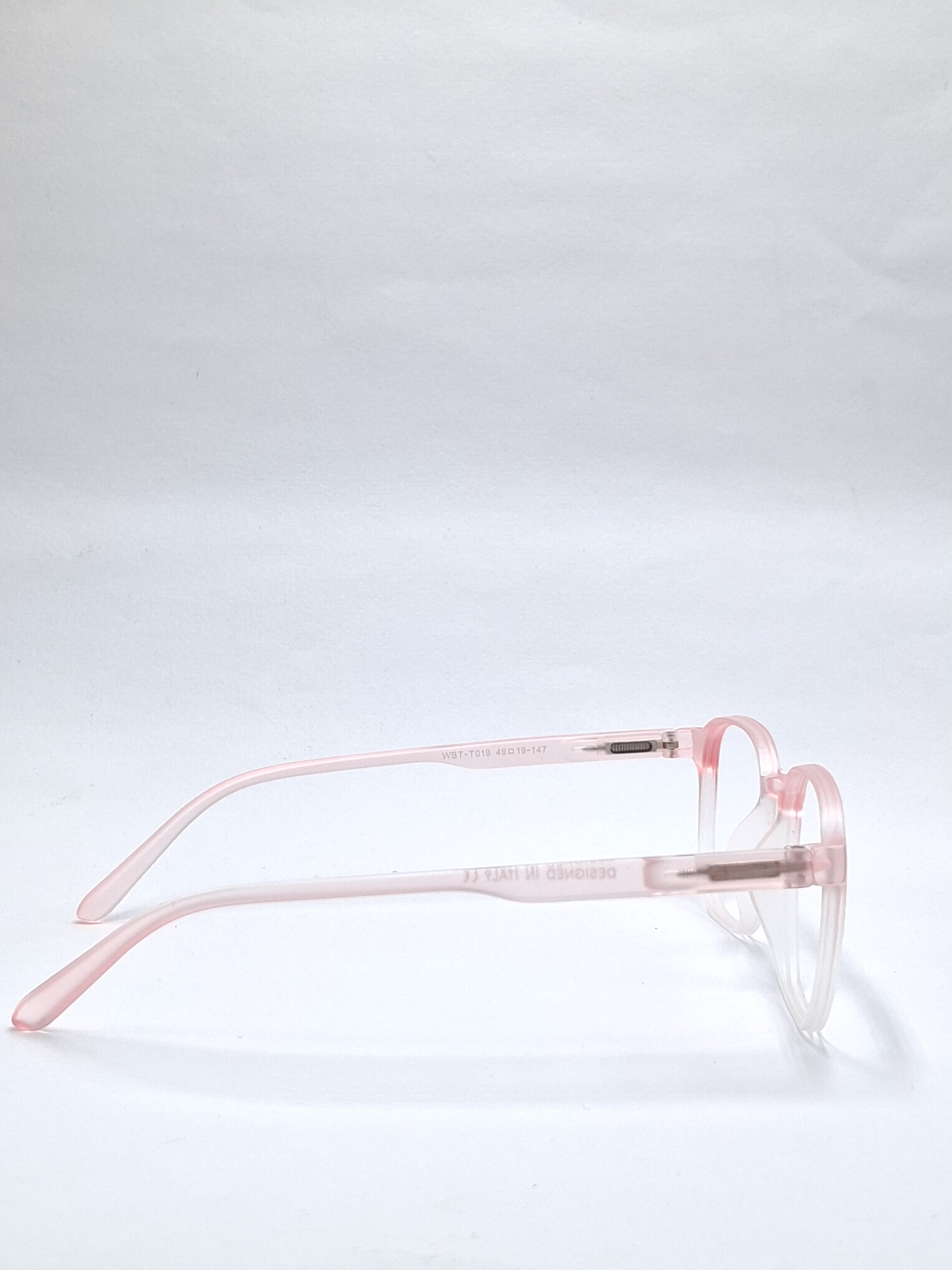 vision plus matte dual pink and white frame