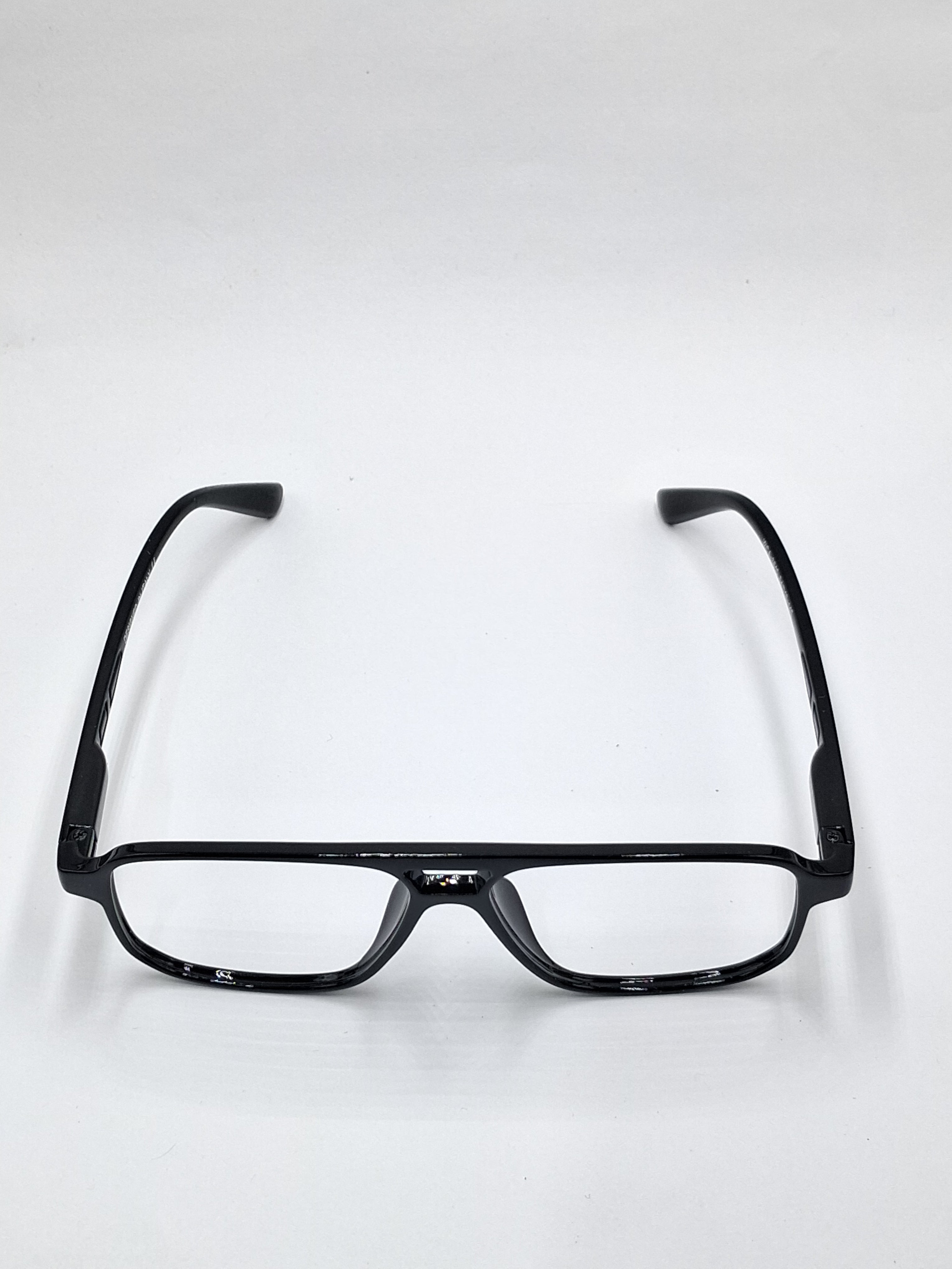 vision plus double bar glossy black frame