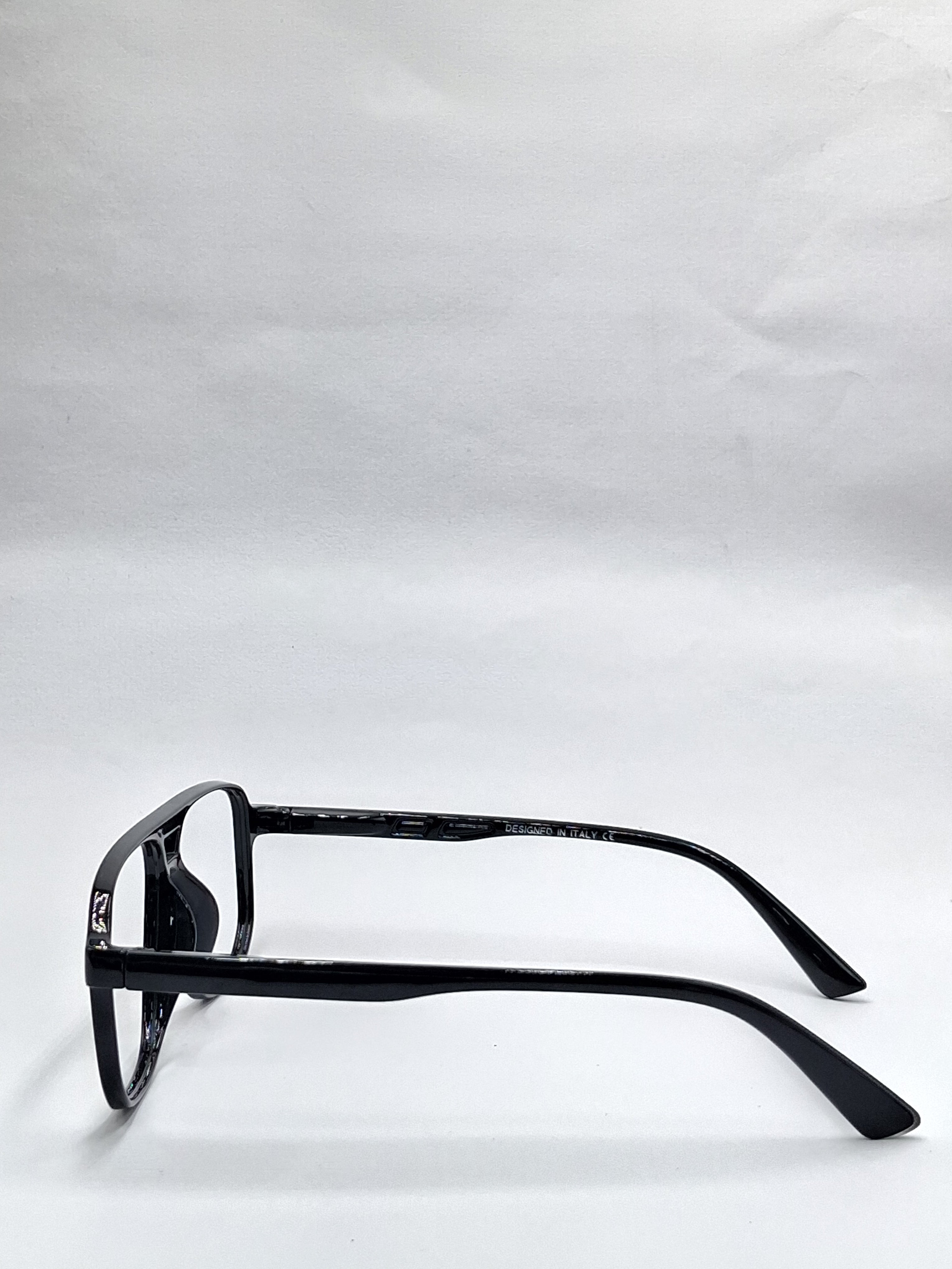 vision plus double bar glossy black frame