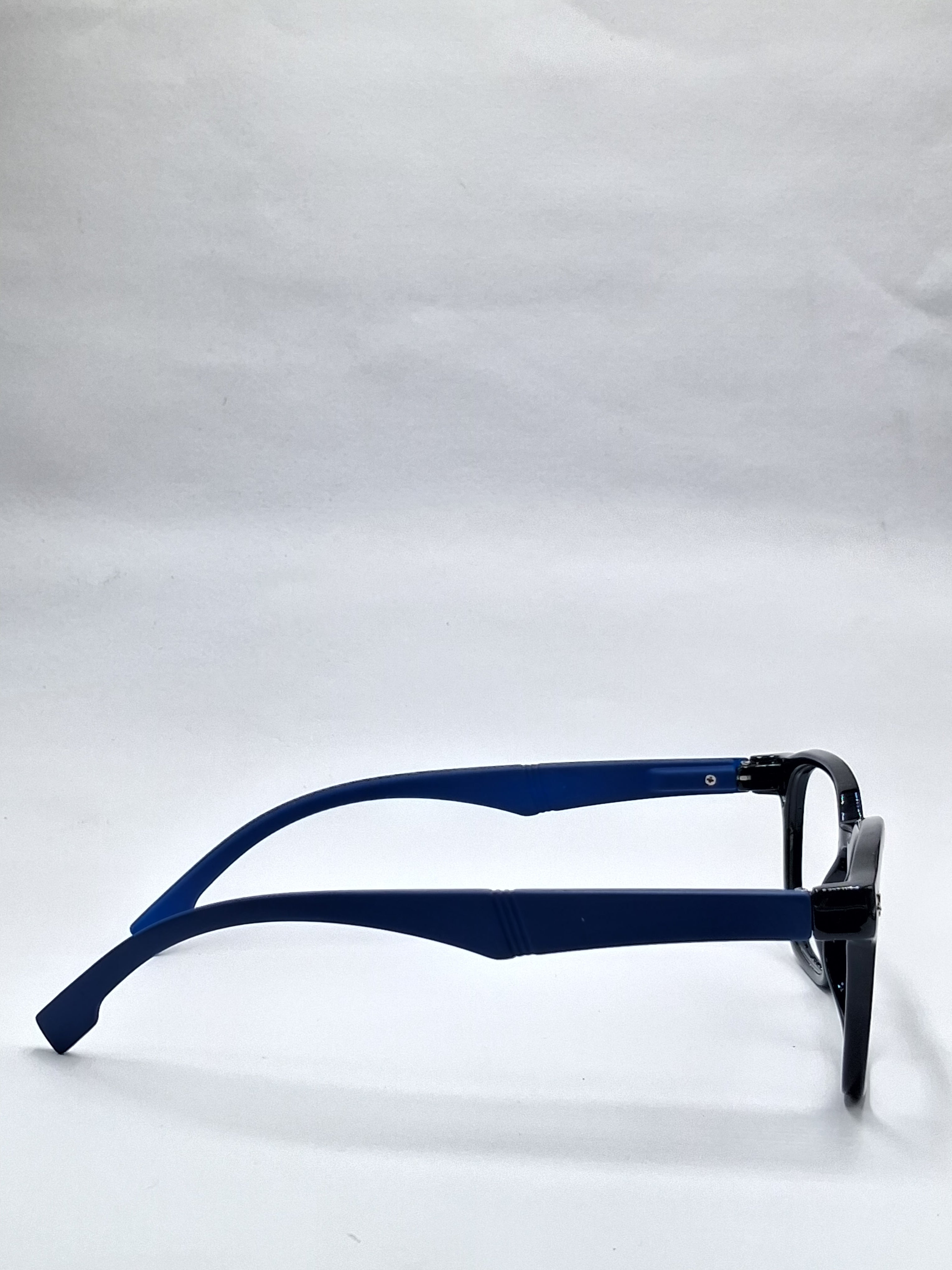 vision plus glossy black and matte blue stick frame