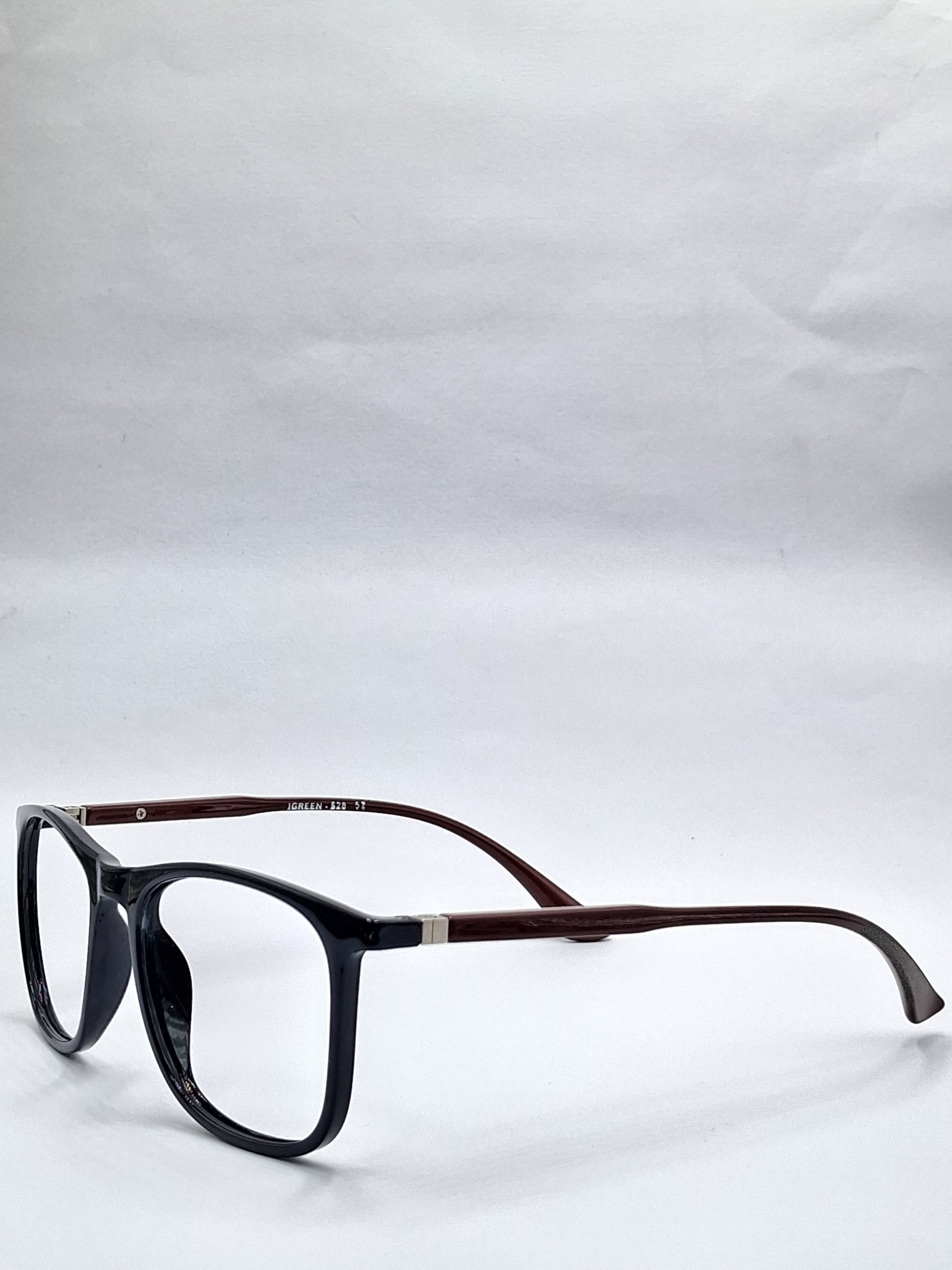 vision plus glossy black with maroon stick frame
