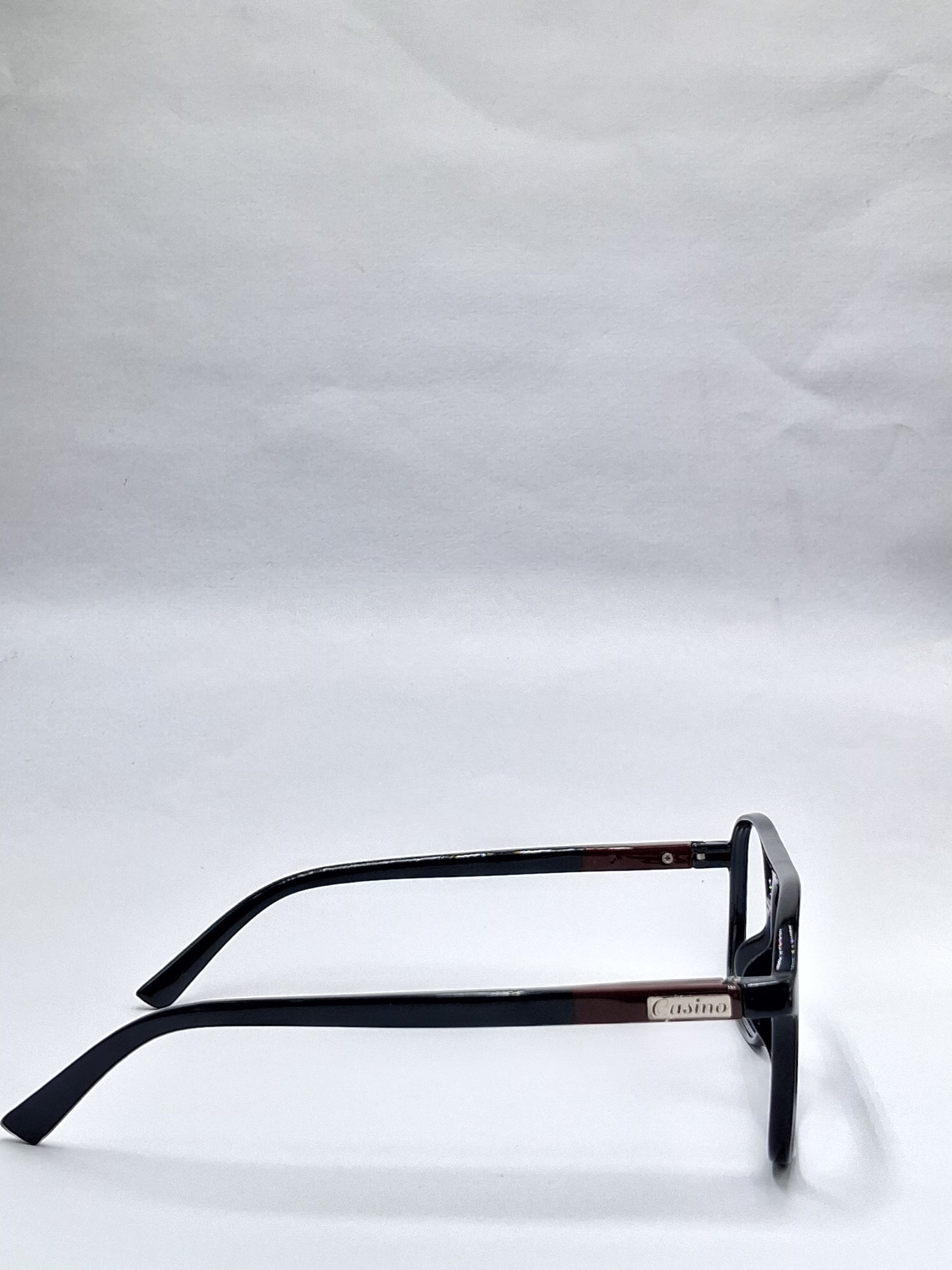 vision plus double bar glossy black frame