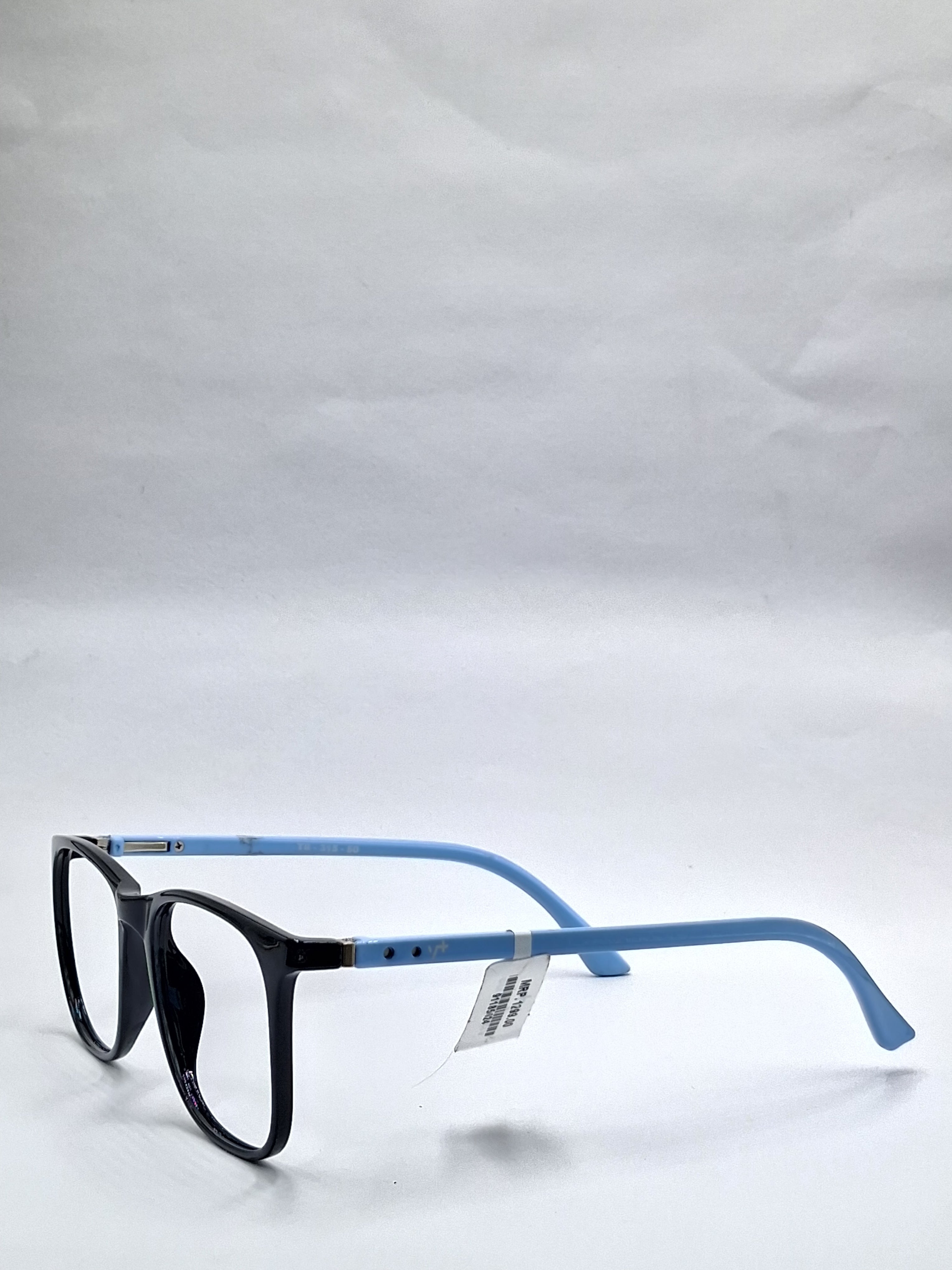 vision plus black with sky blue stick frame