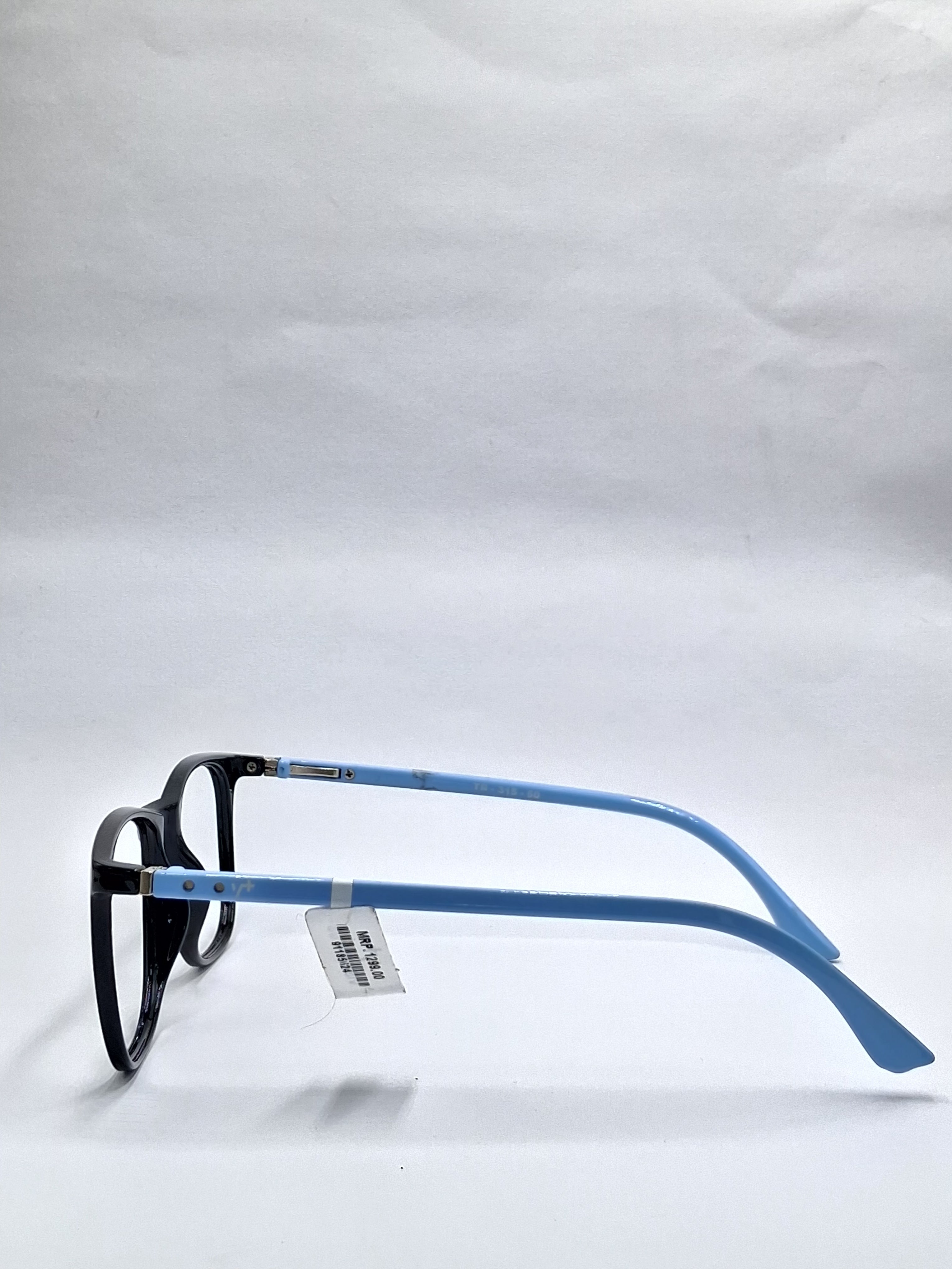 vision plus black with sky blue stick frame
