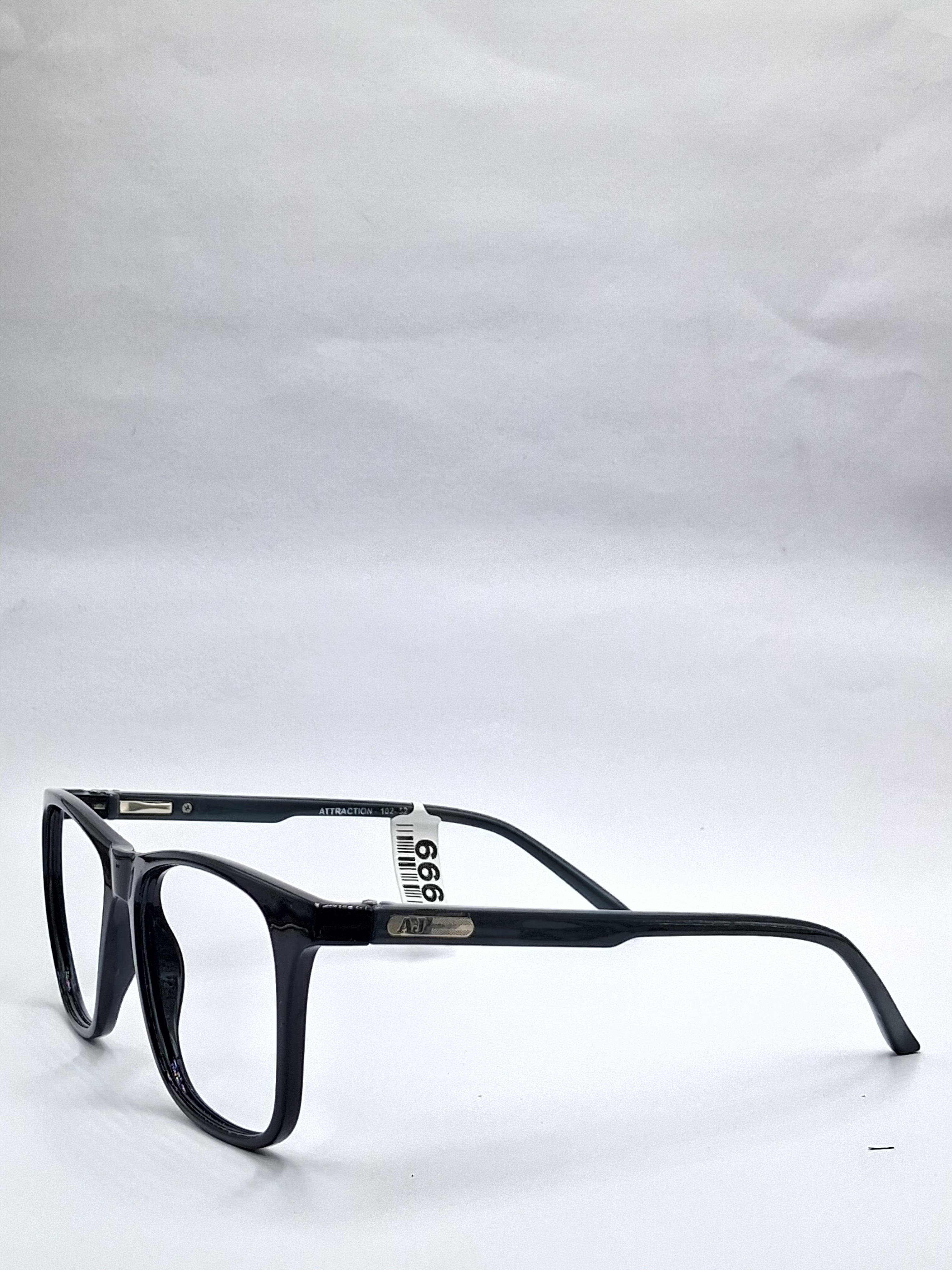 vision plus duale tone black glossy with gray stick frame