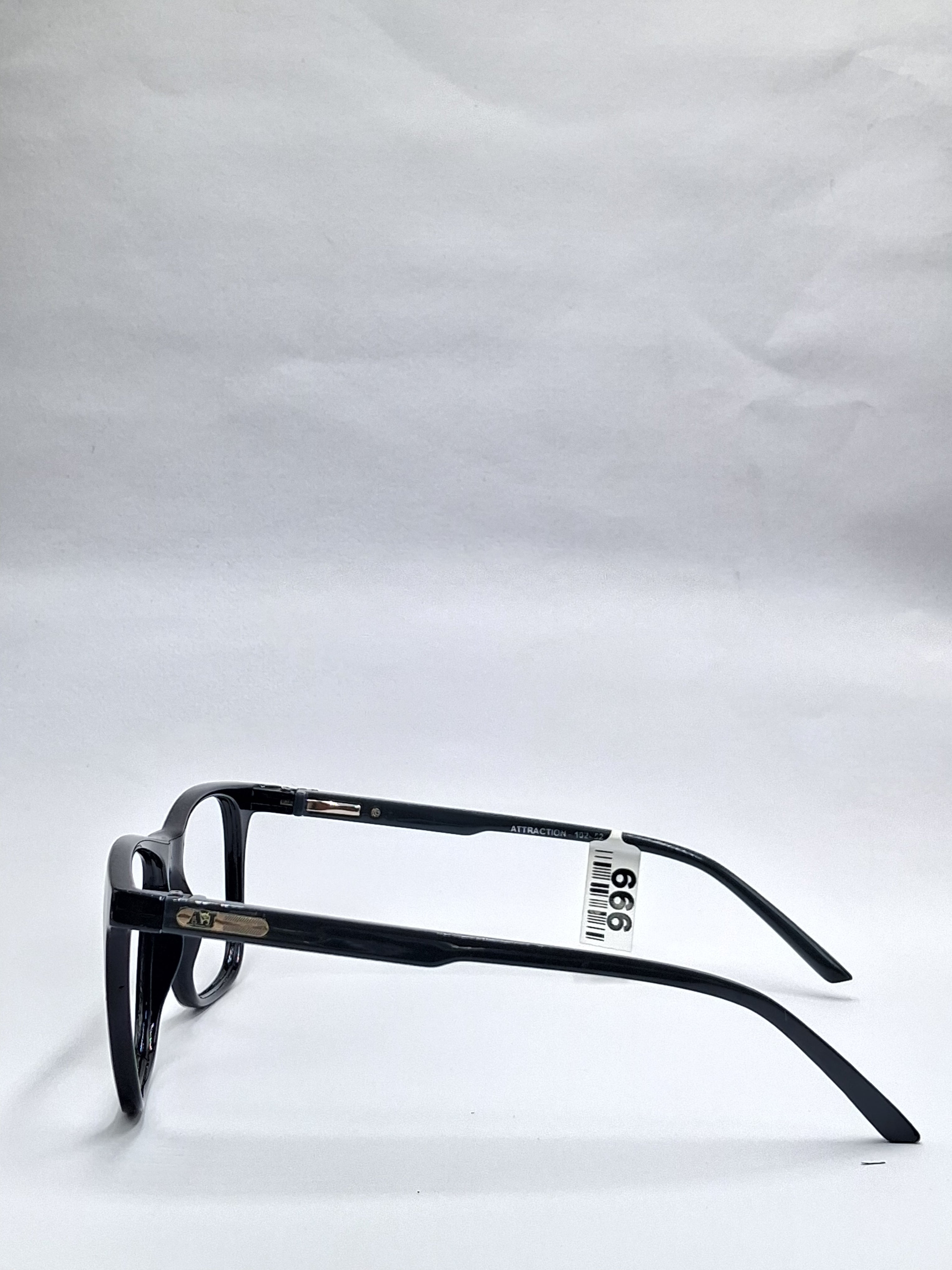 vision plus duale tone black glossy with gray stick frame