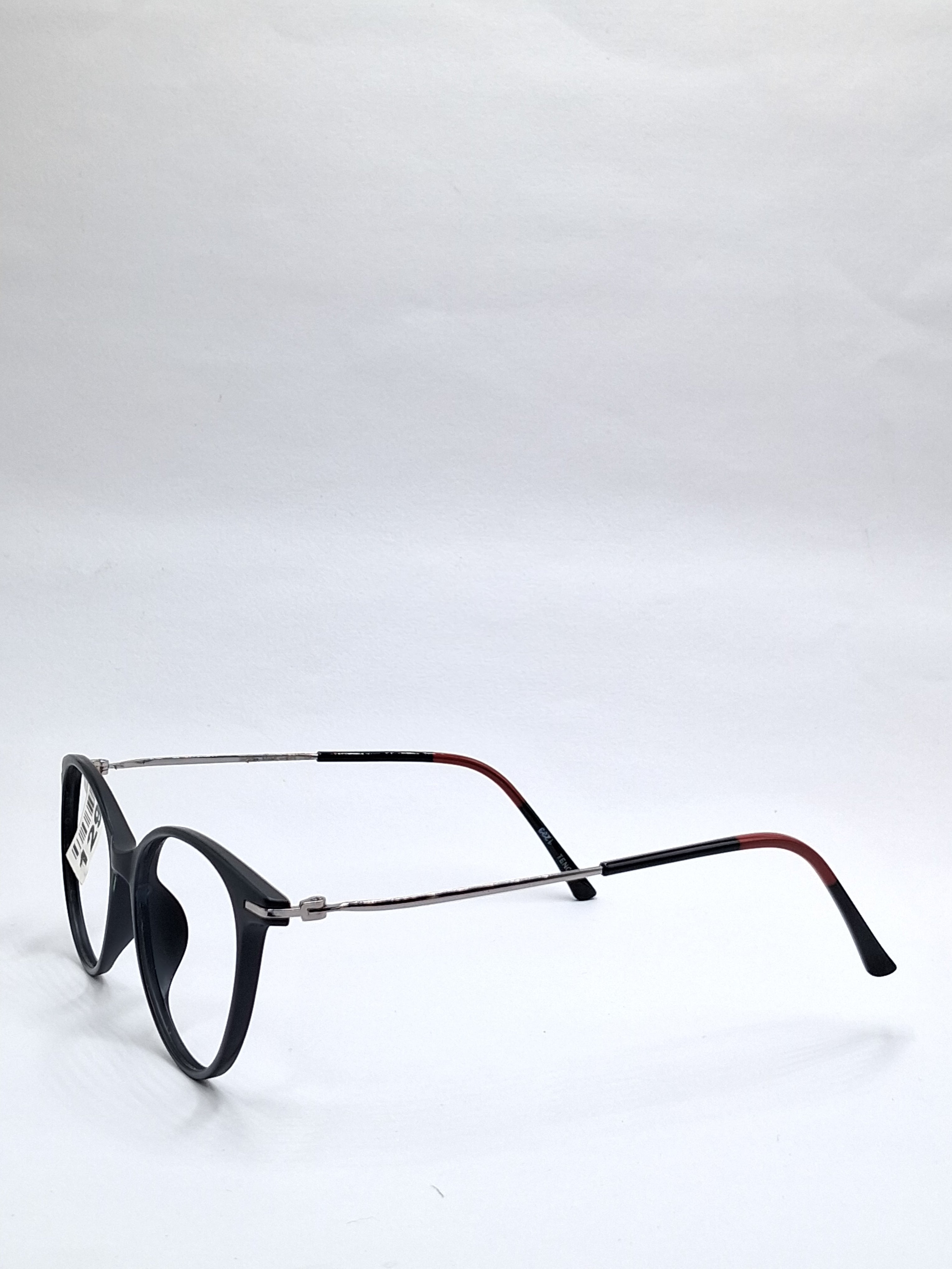 vision plus matte black and red metal stick frame