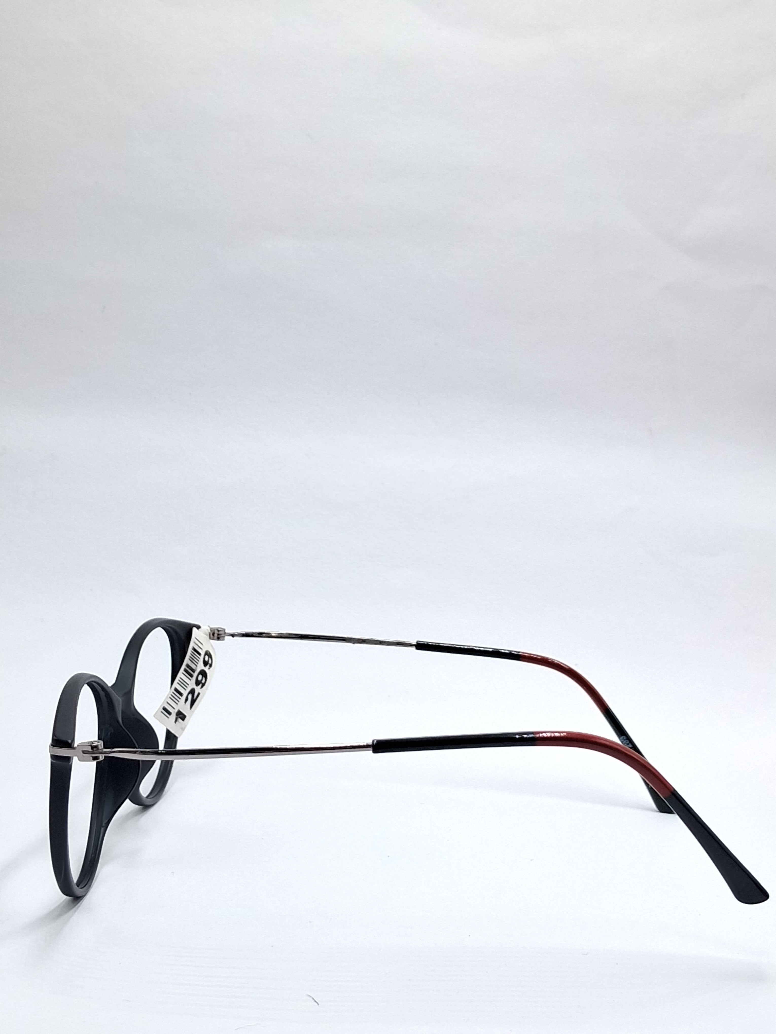 vision plus matte black and red metal stick frame