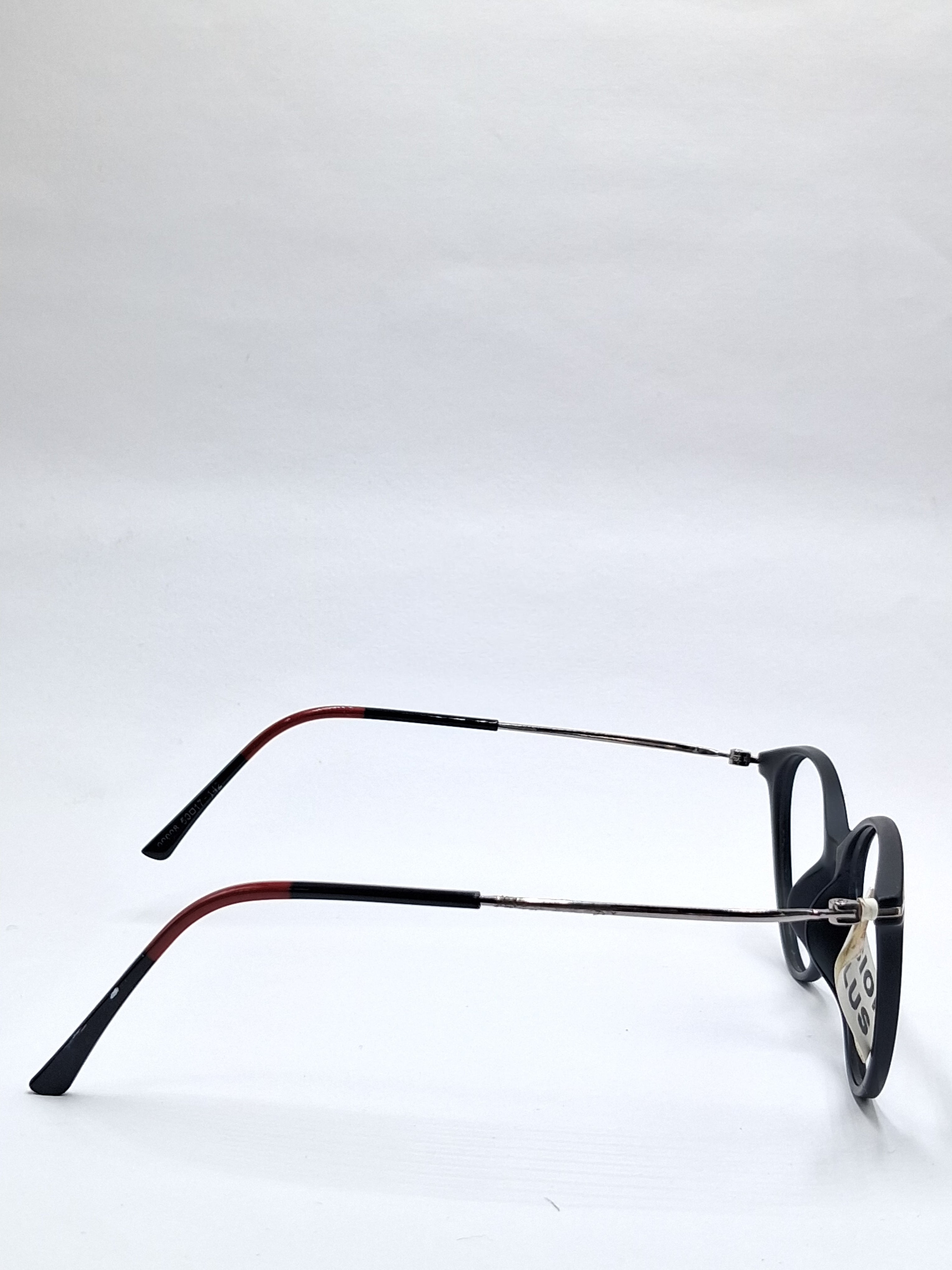 vision plus matte black and red metal stick frame