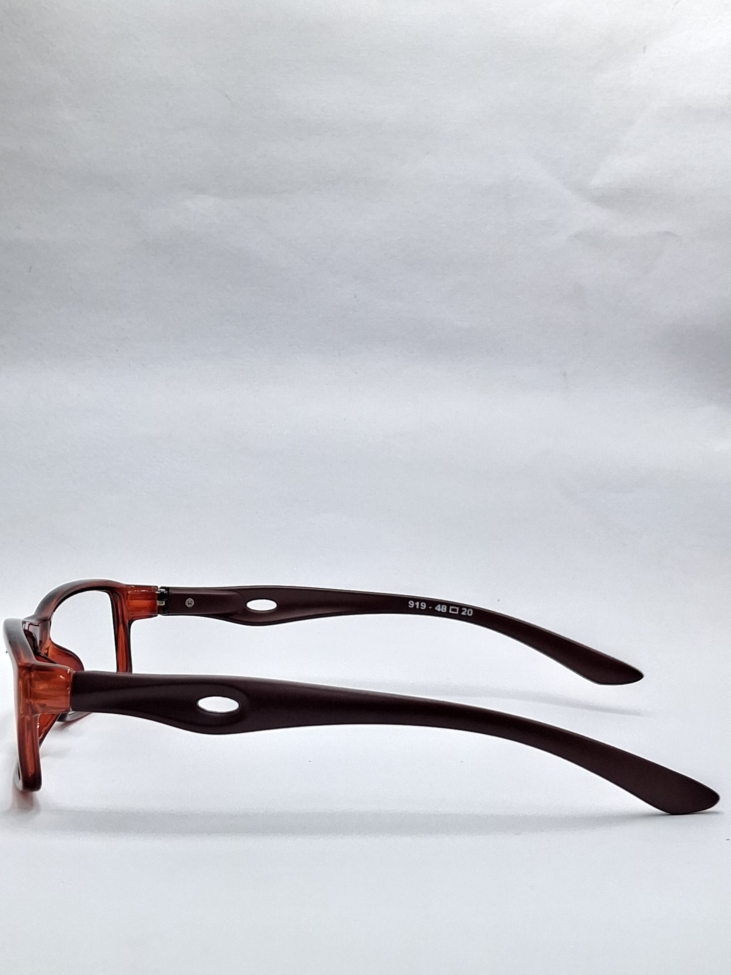 vision plus glossy brown with matte dark brown stick frame