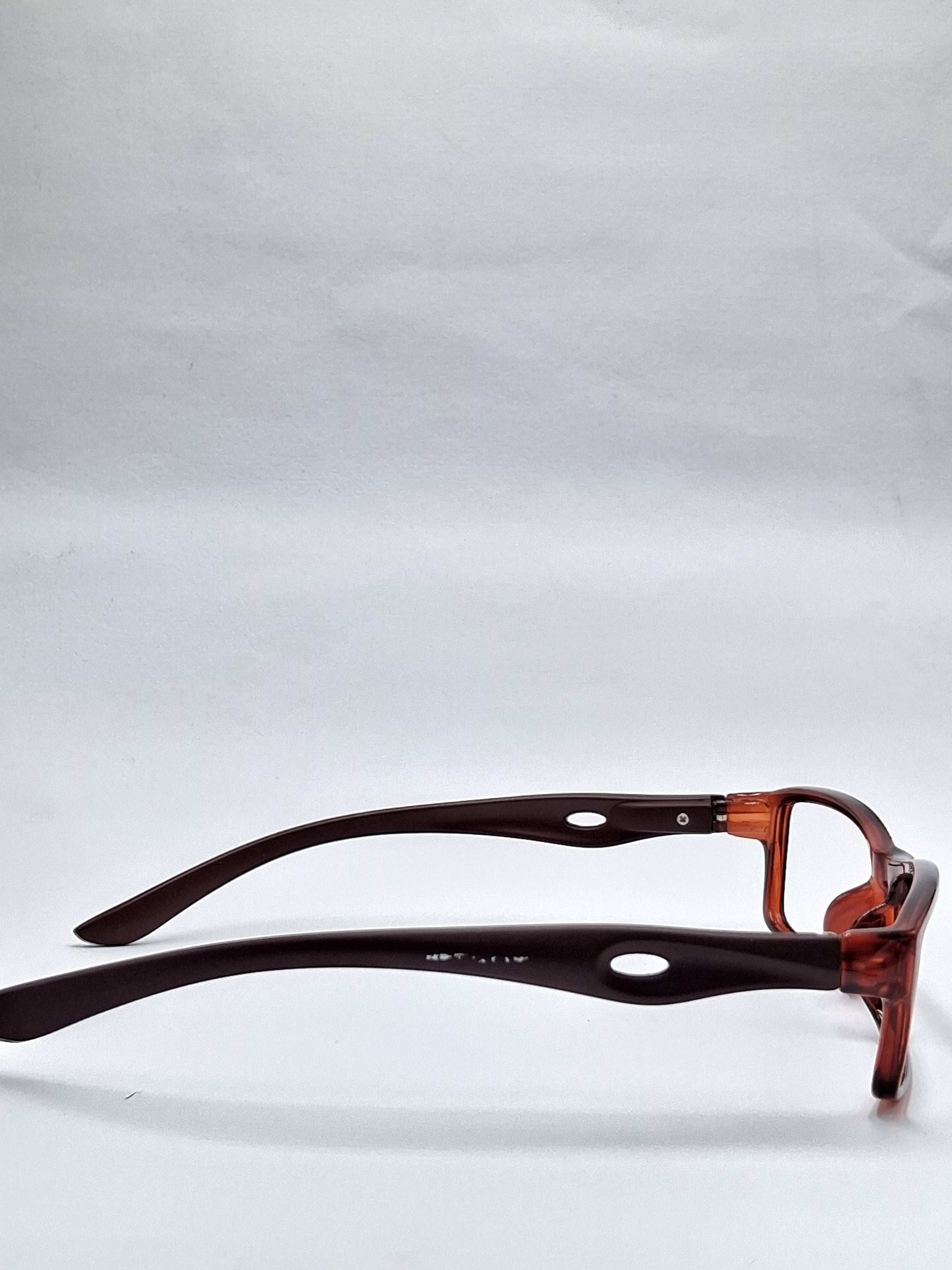 vision plus glossy brown with matte dark brown stick frame