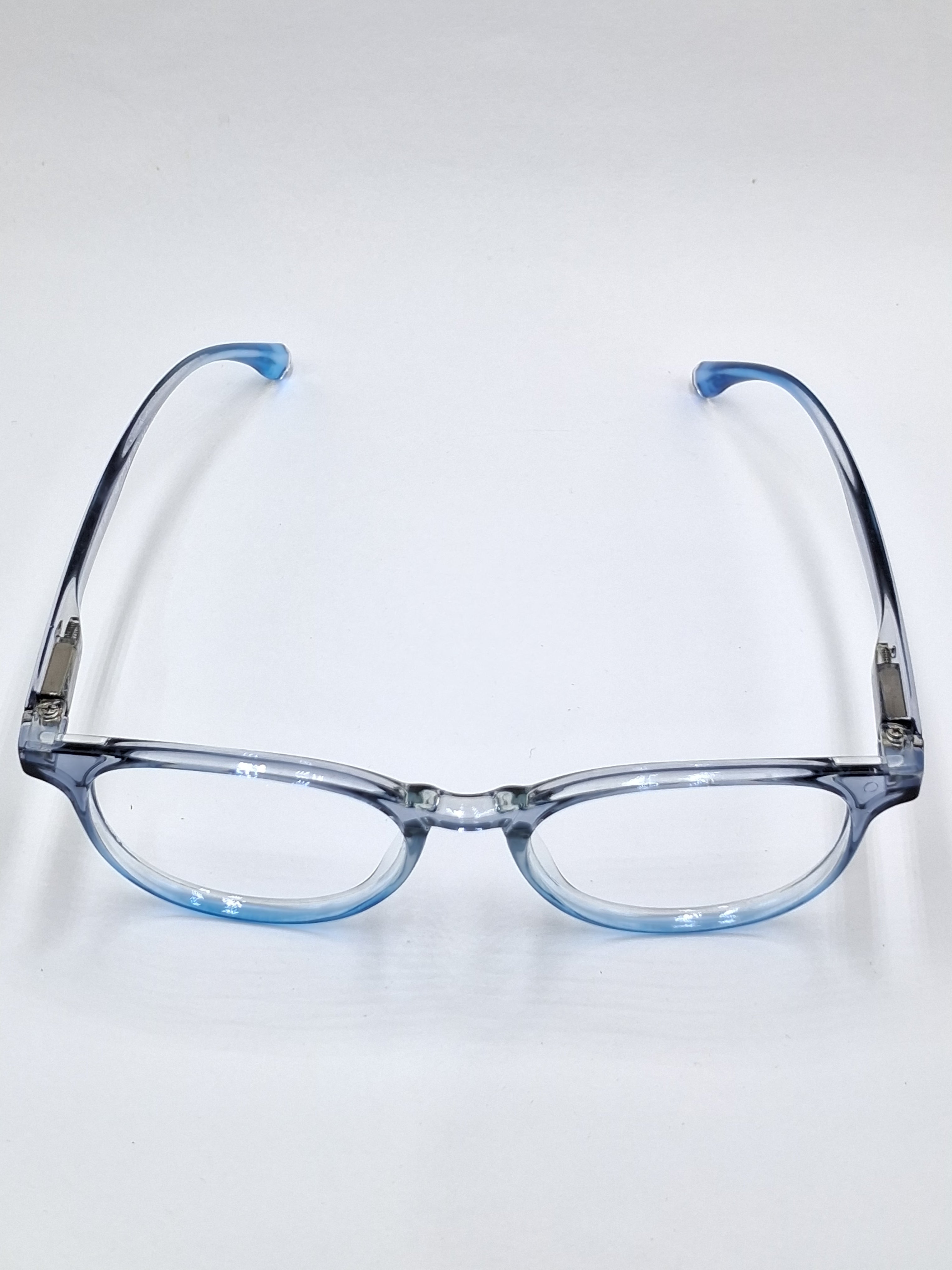 vision plus crystal blue and gray frame