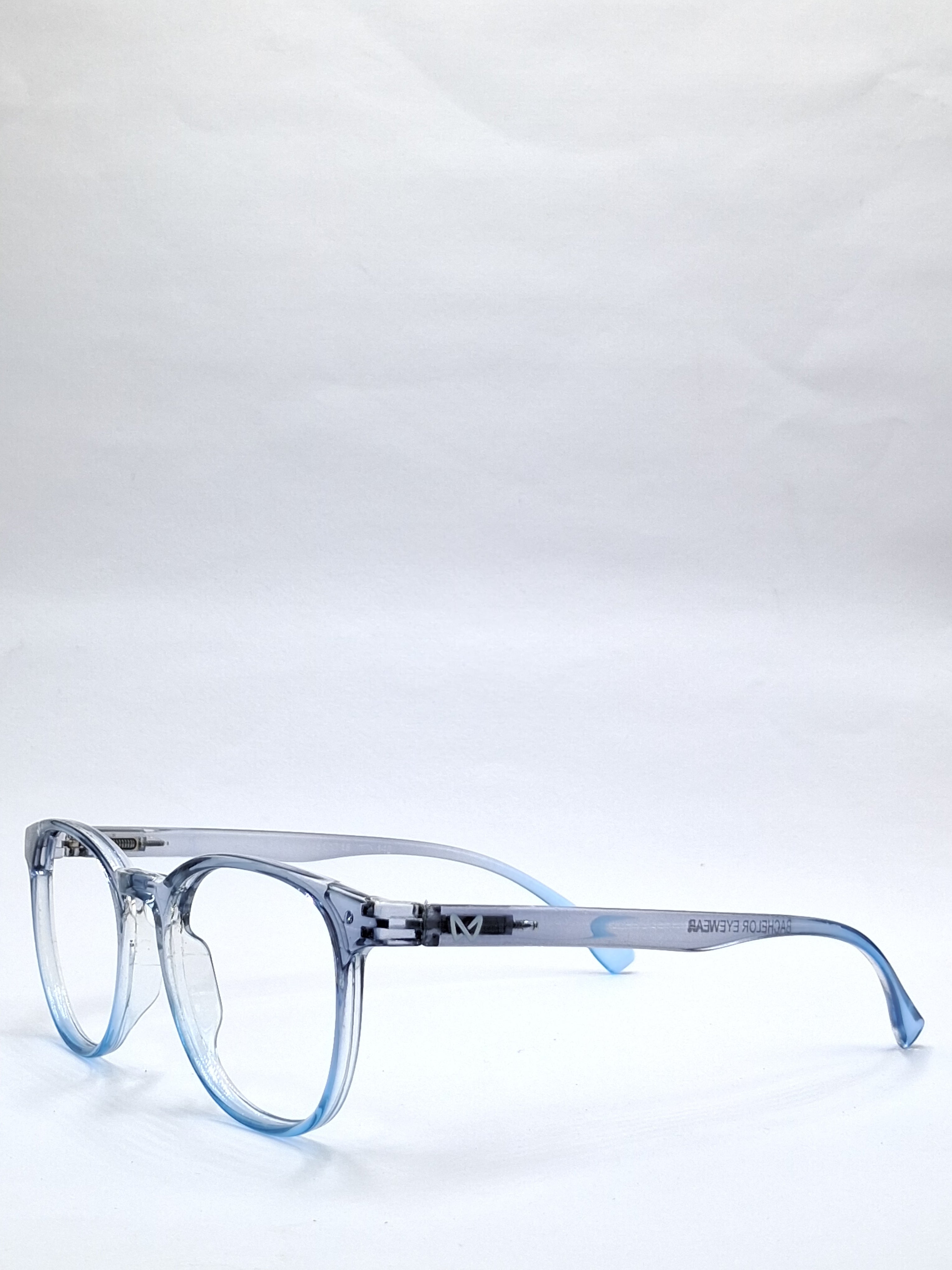 vision plus crystal blue and gray frame