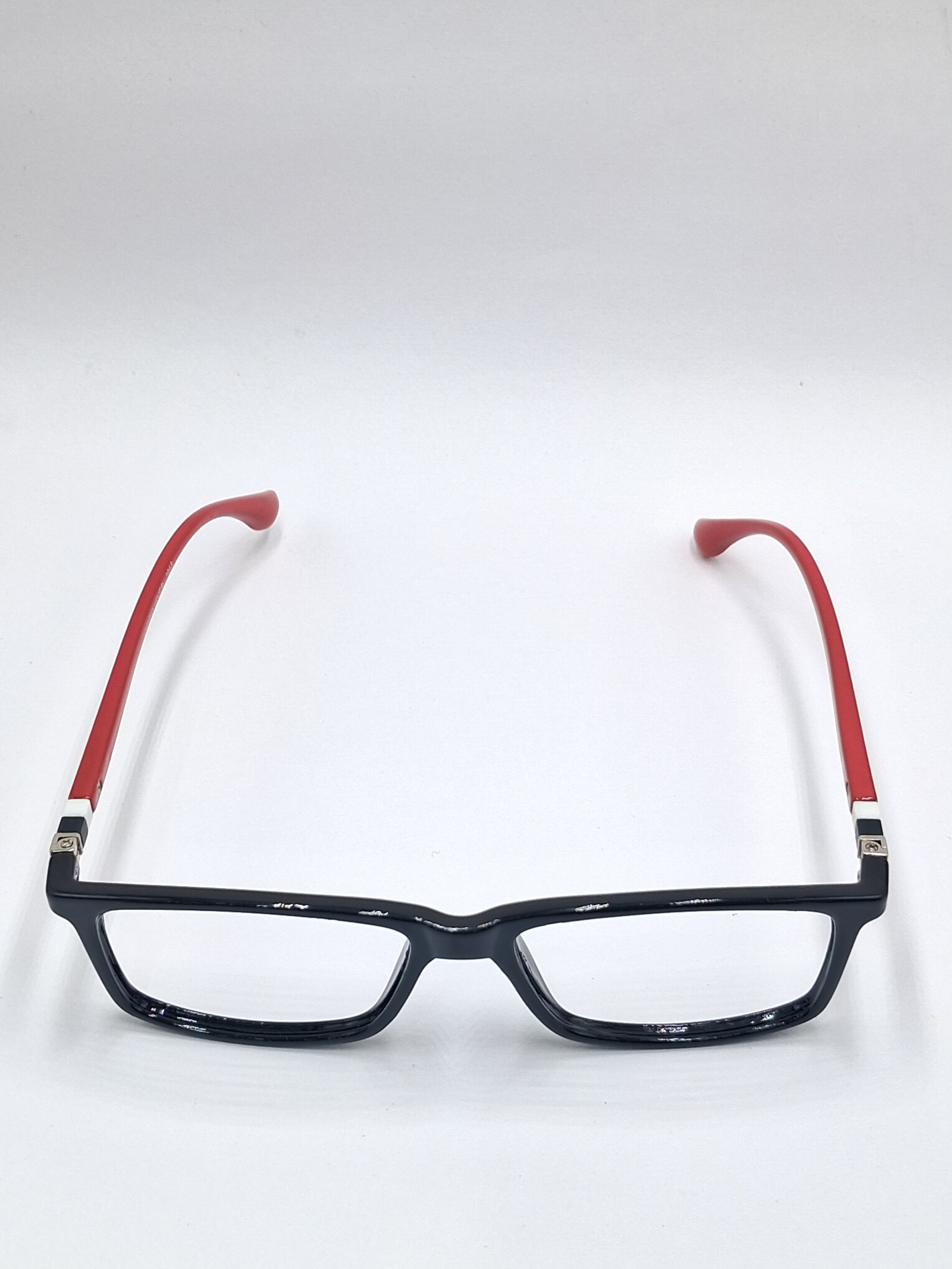vision plus glossy black with red stick frame