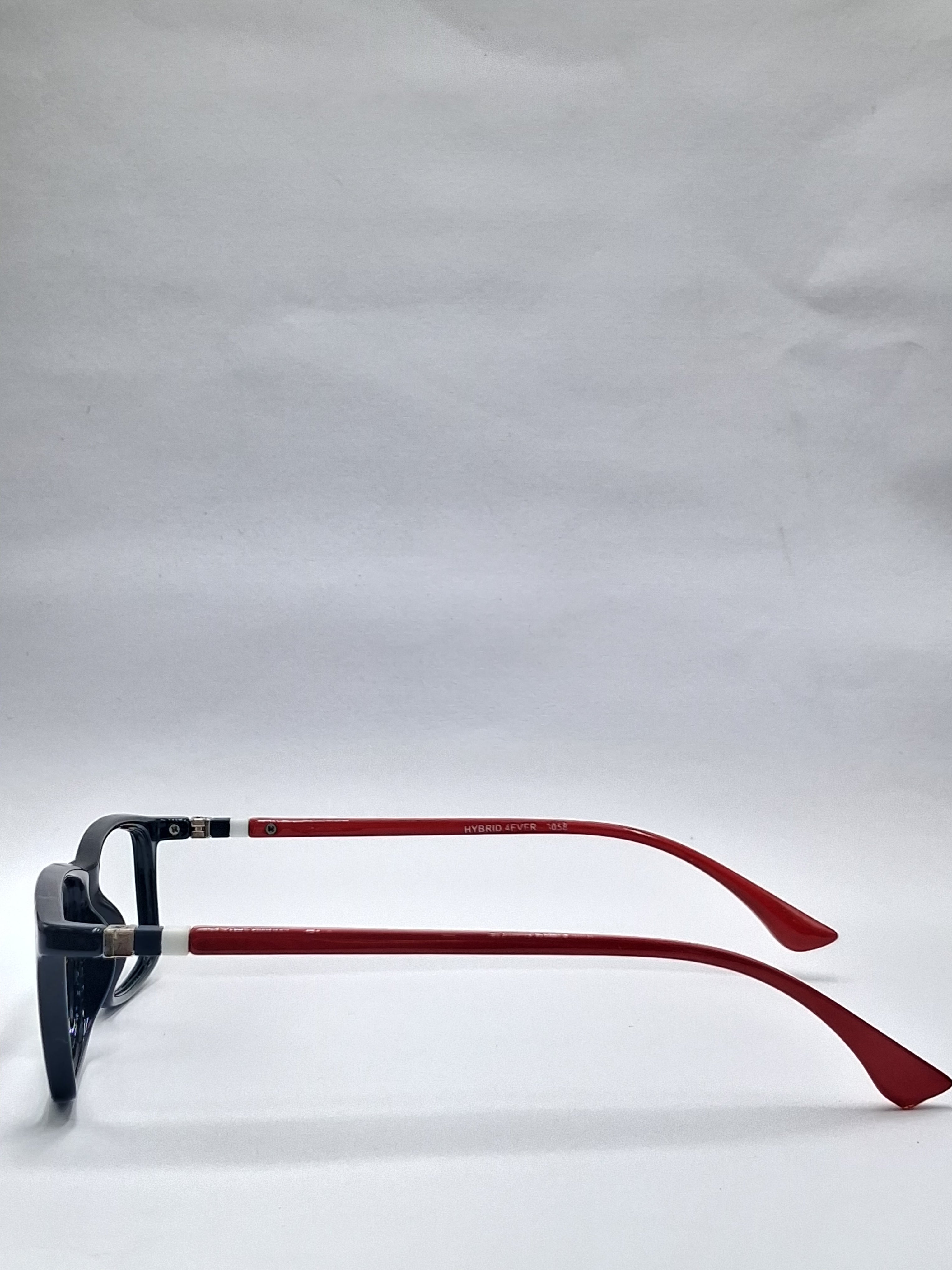 vision plus glossy black with red stick frame