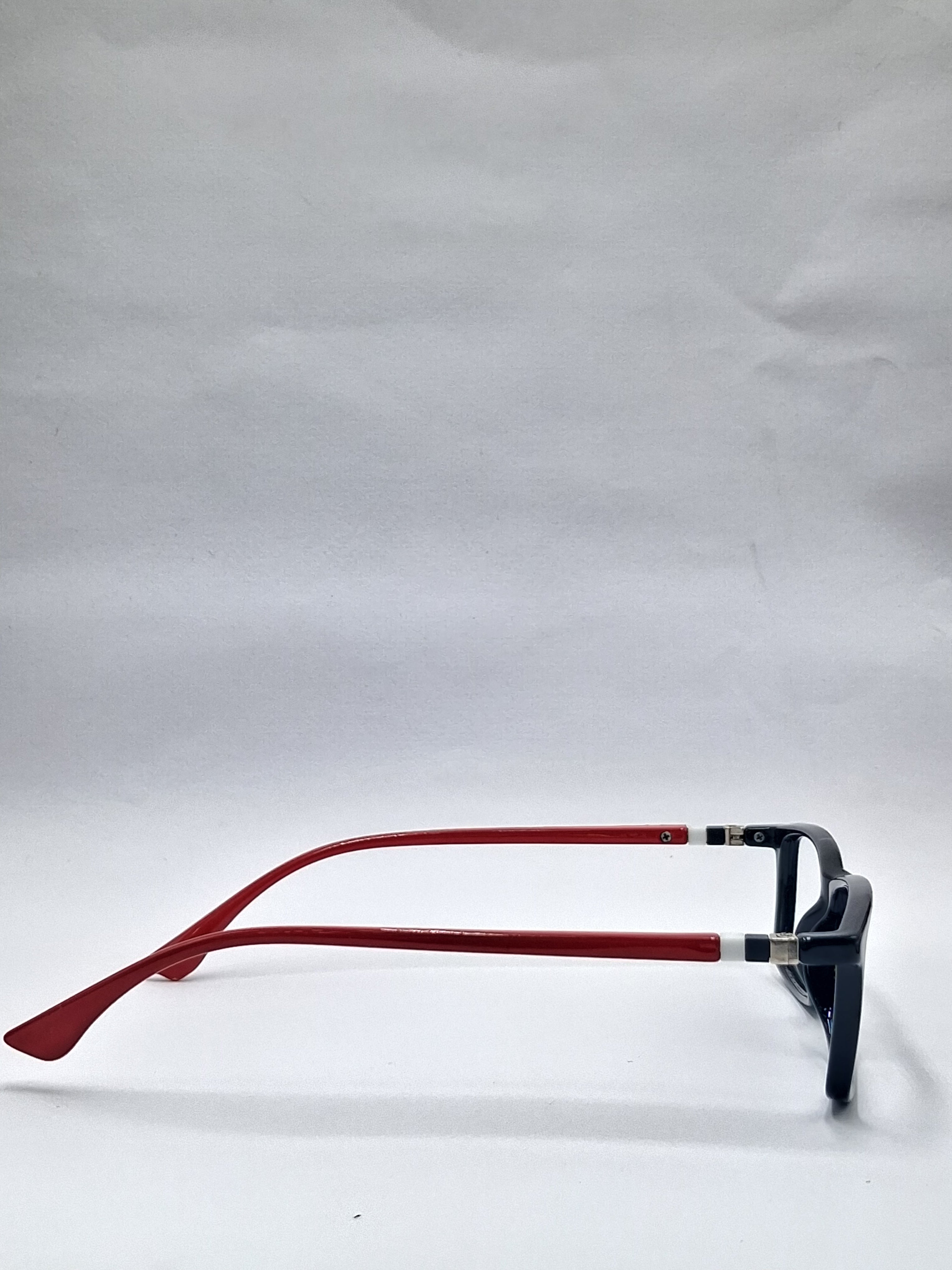 vision plus glossy black with red stick frame