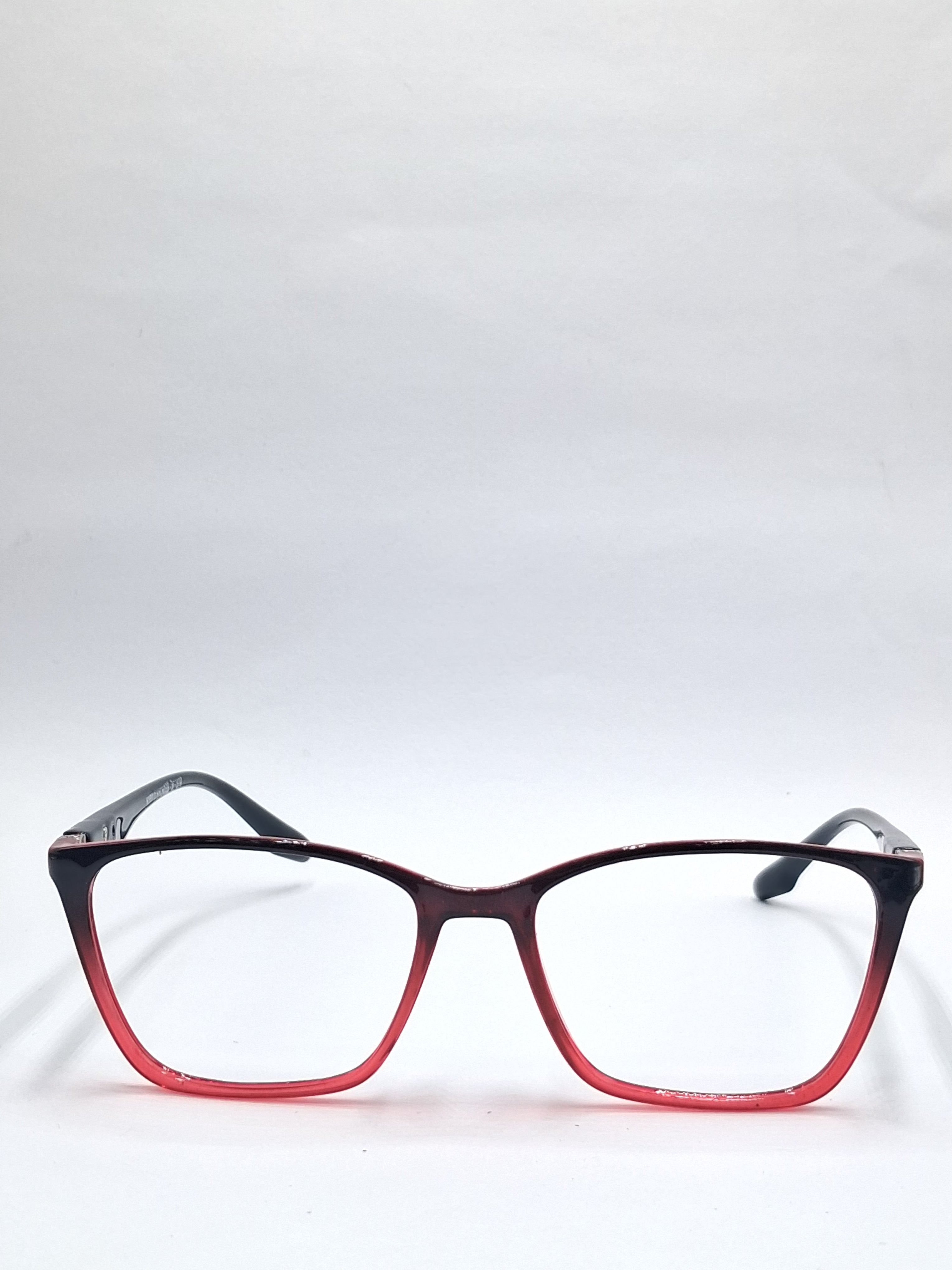 vision plus crystal red and black frame