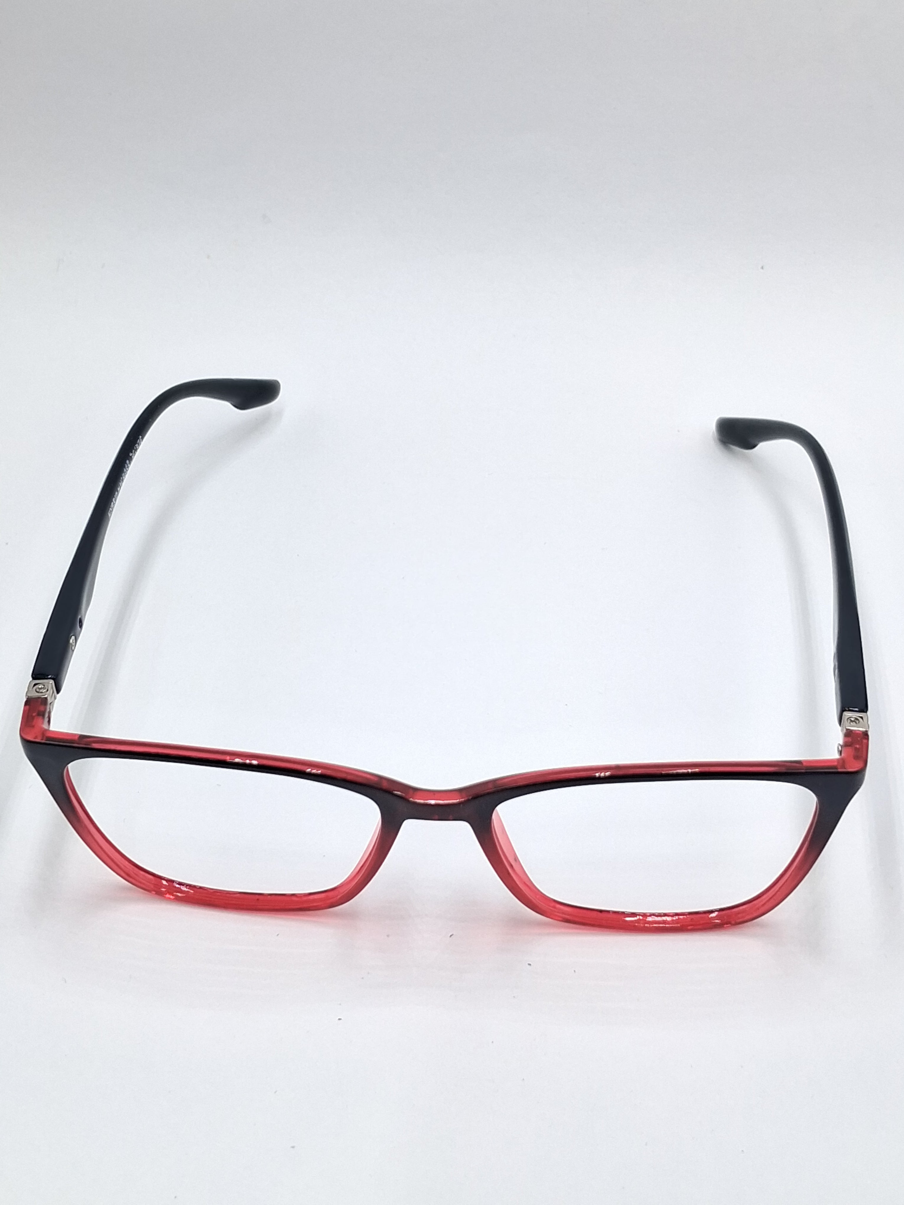 vision plus crystal red and black frame