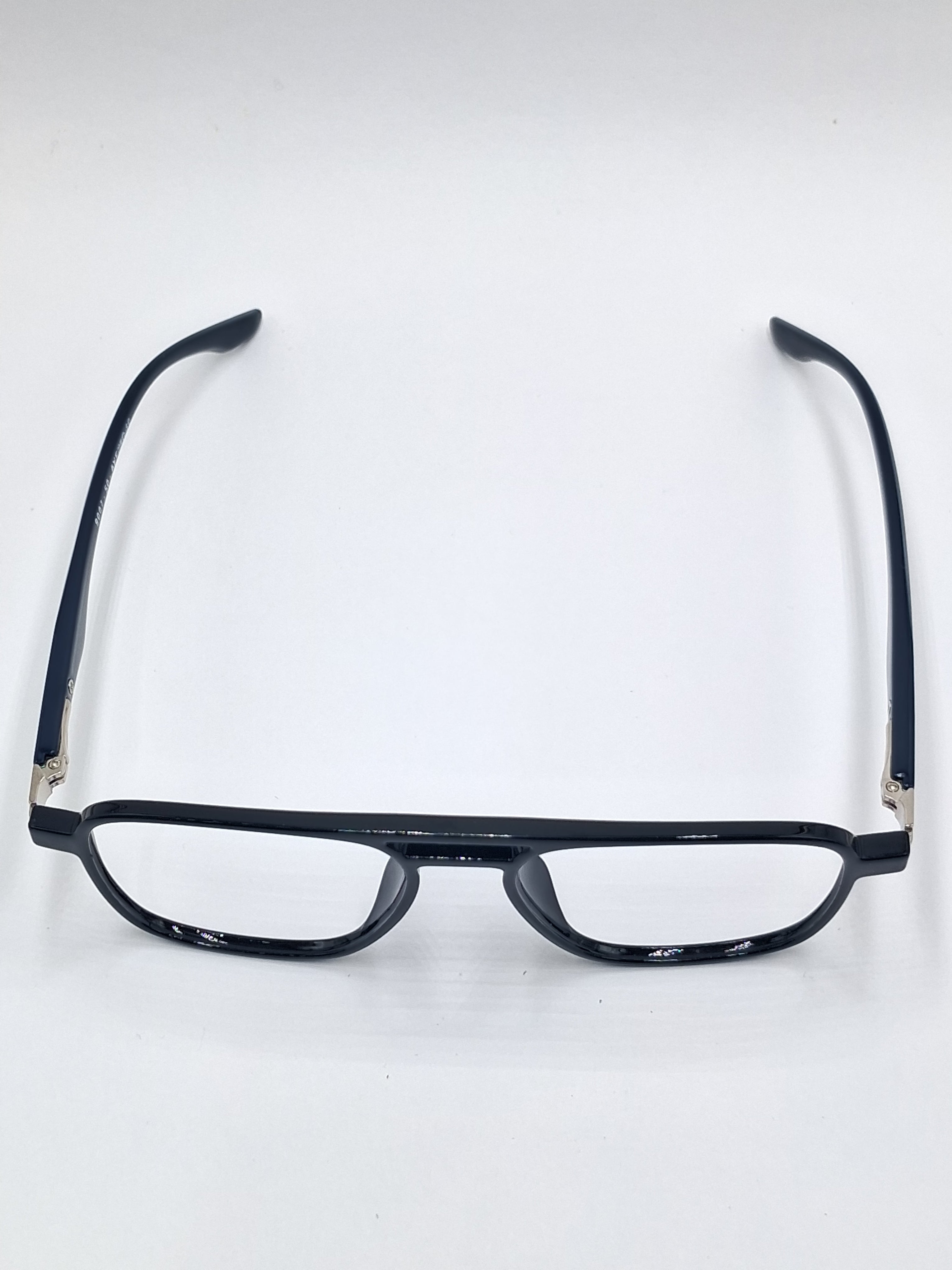 vision plus double bar glossy black and dark blue stick frame
