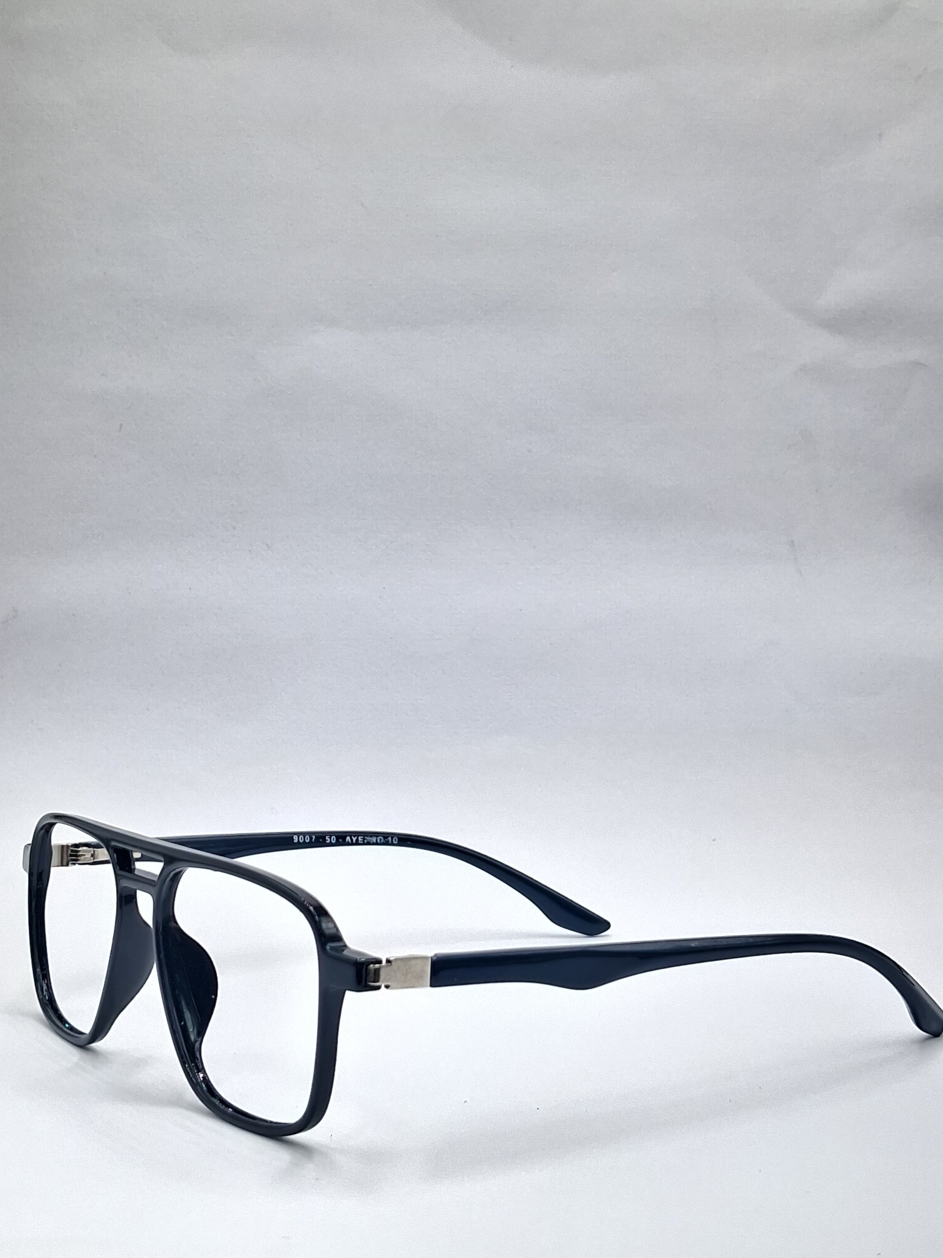 vision plus double bar glossy black and dark blue stick frame
