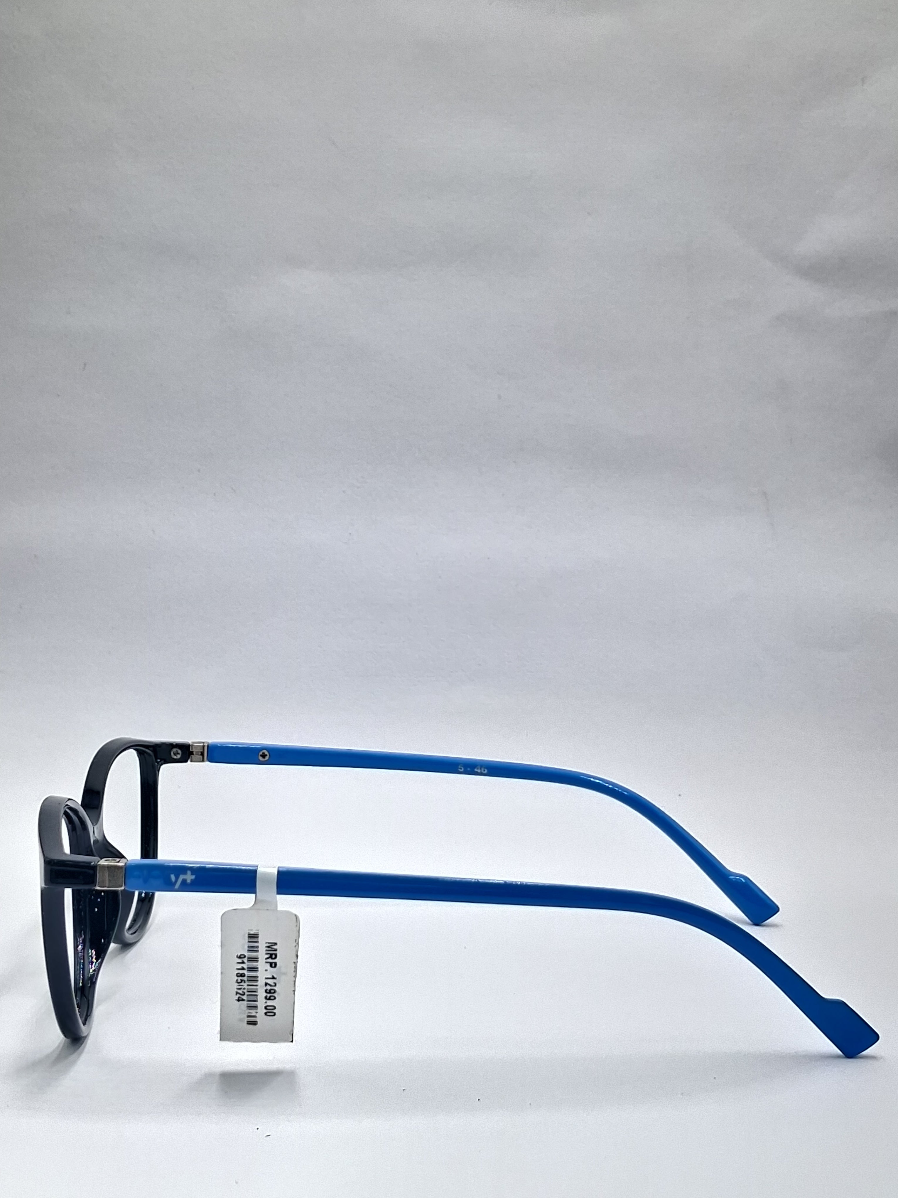 vision plus glossy black and blue stick frame