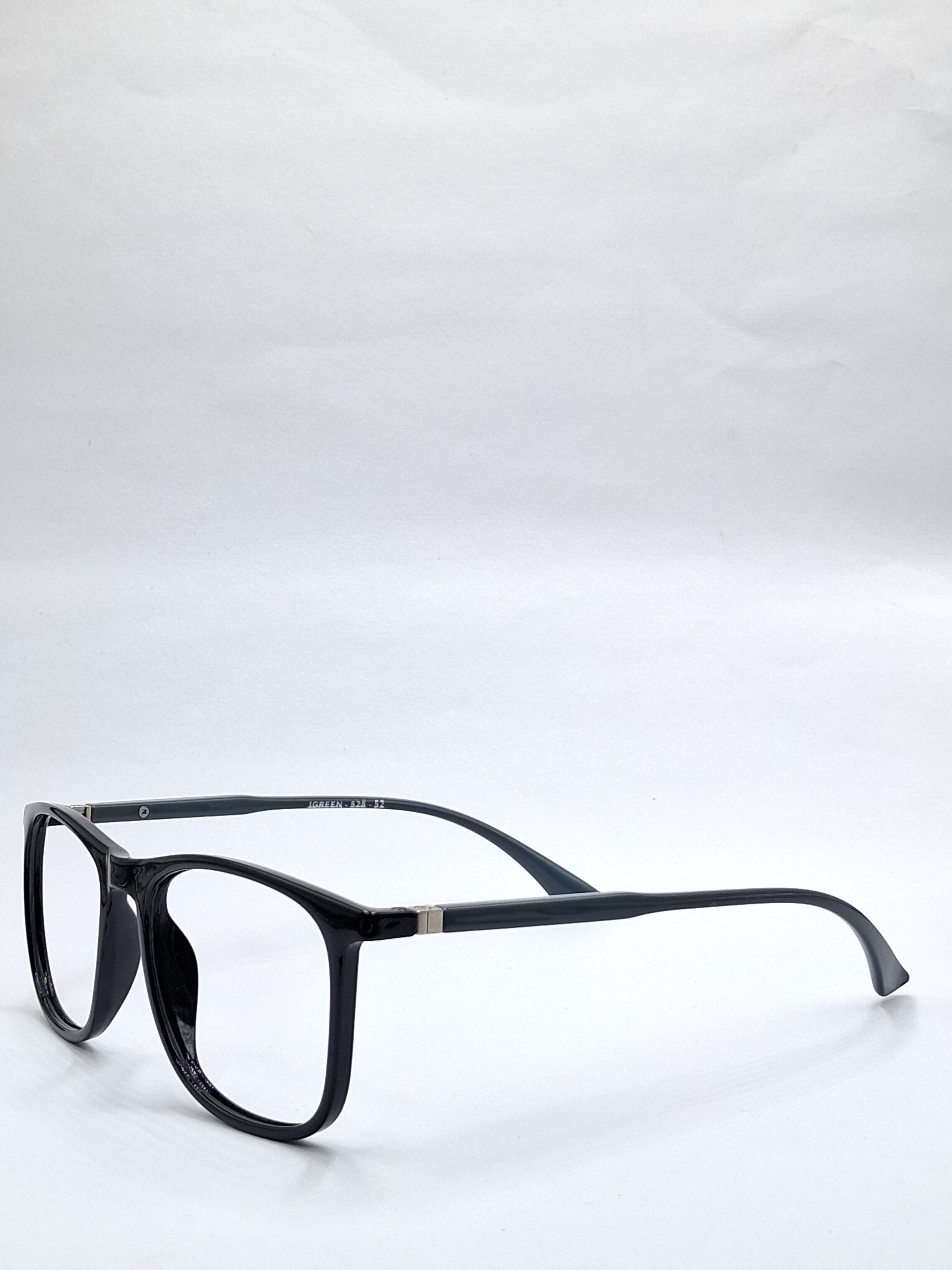 vision plus glossy black and gray stick frame