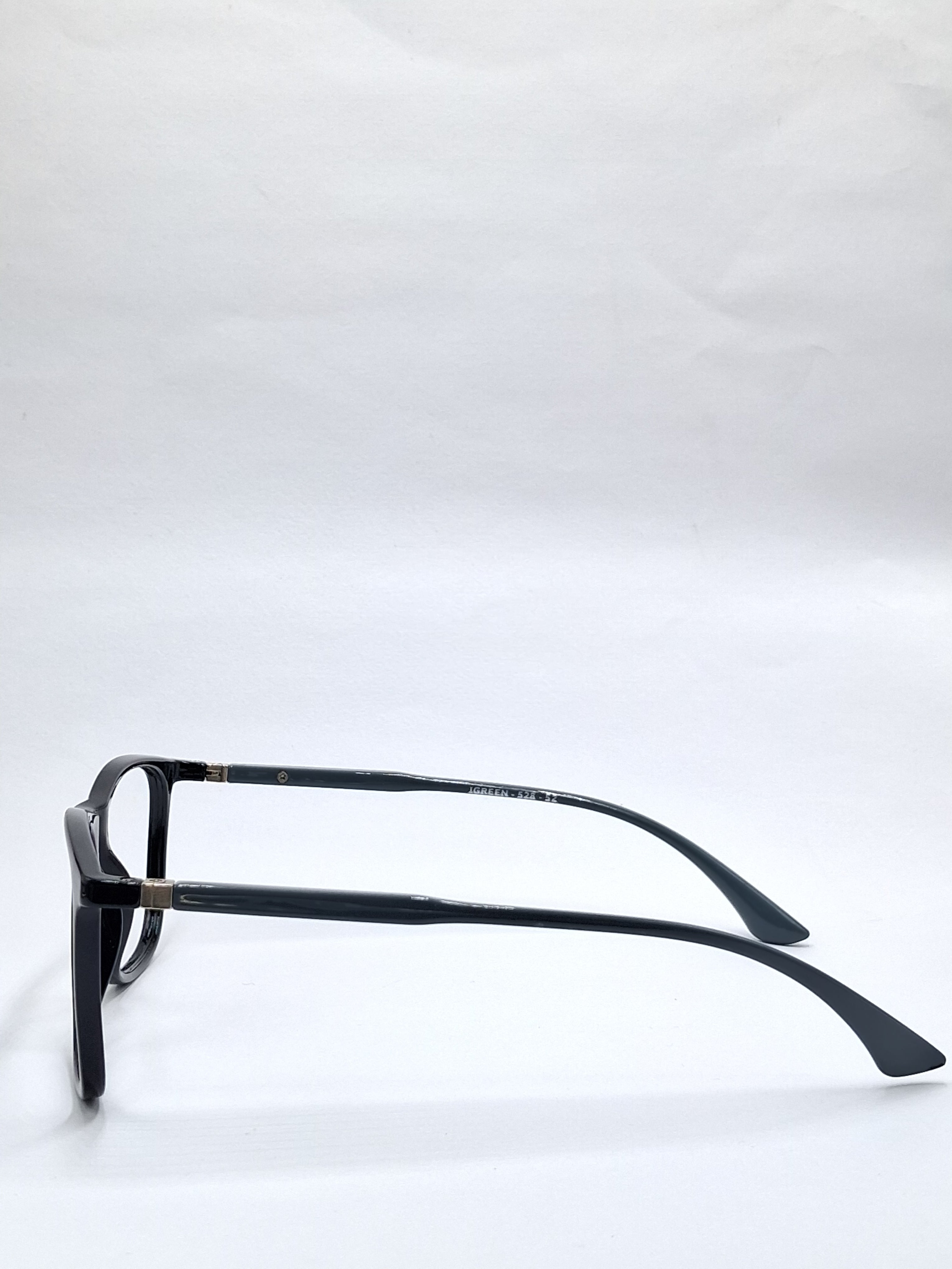 vision plus glossy black and gray stick frame