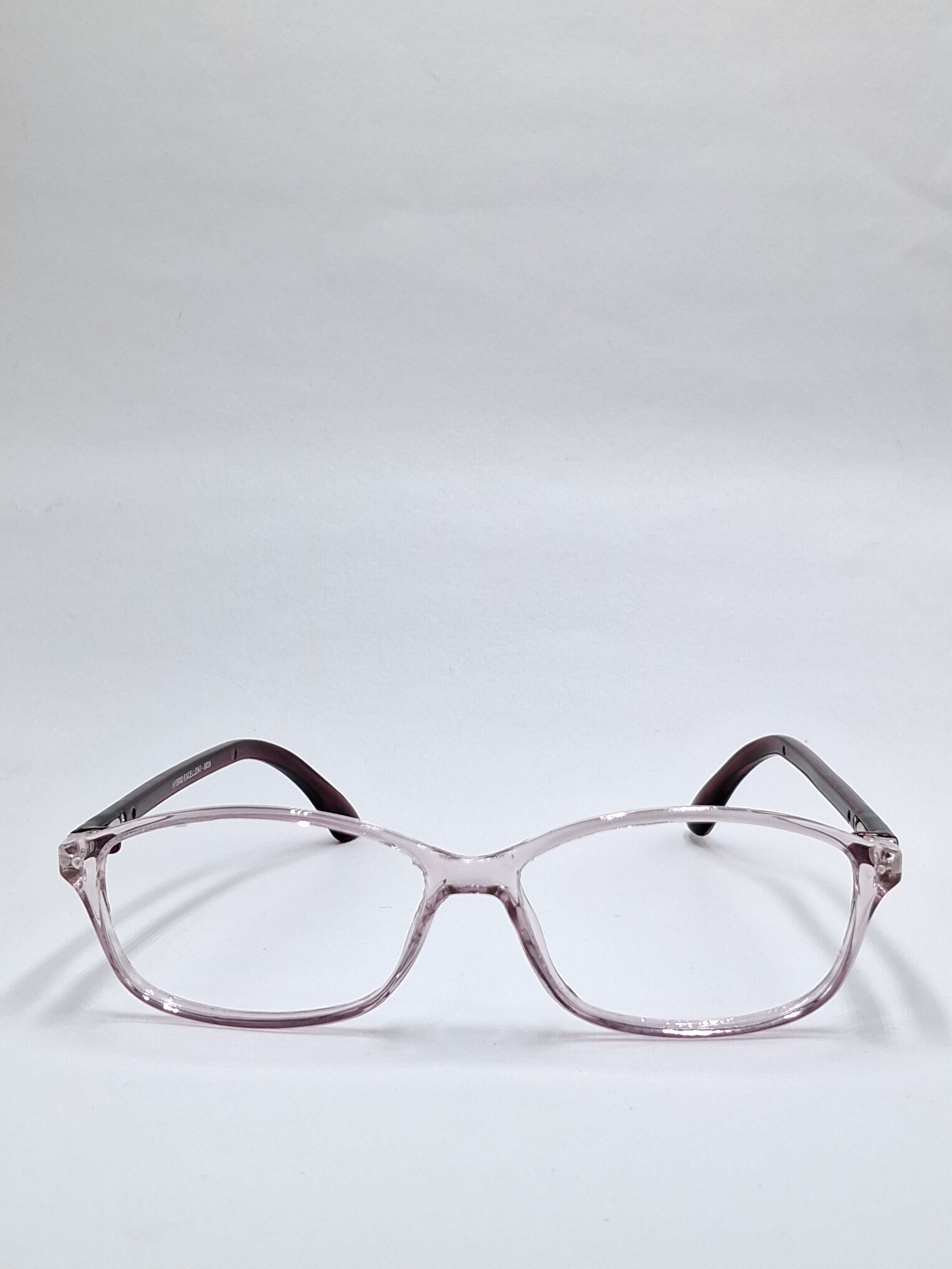 vision plus clear with purple stick frame