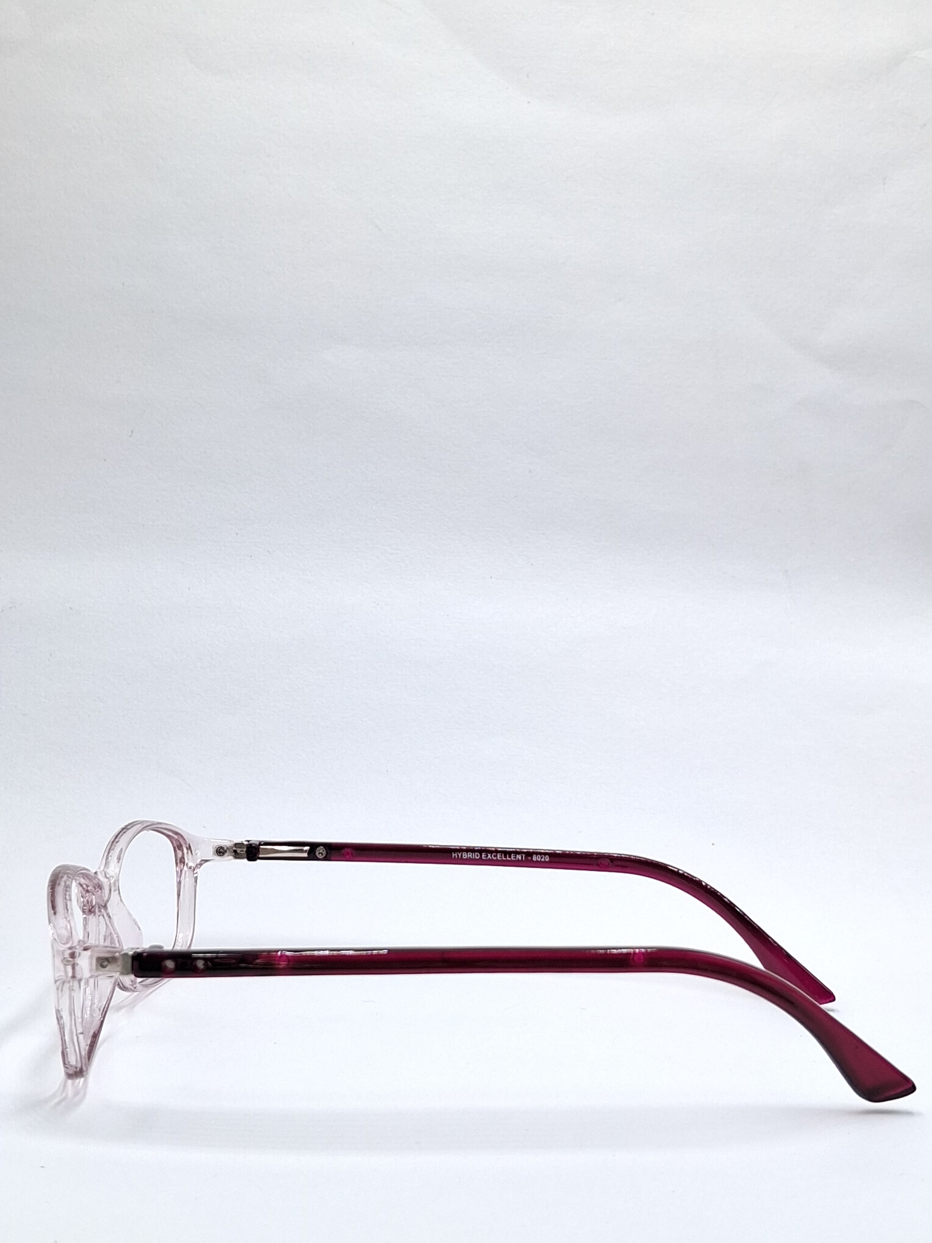 vision plus clear with purple stick frame