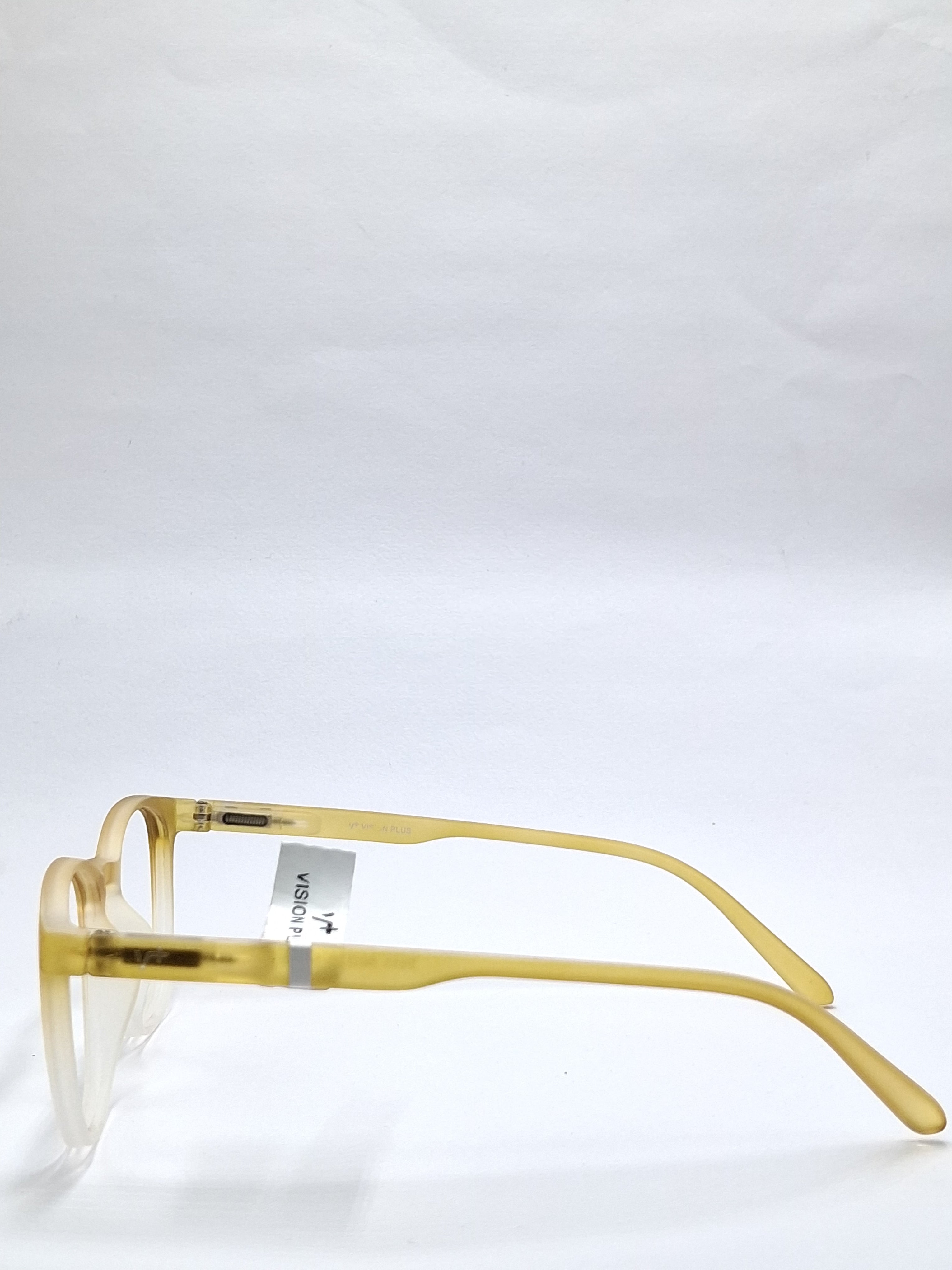 vision plus duale tone matte yellow with white frame