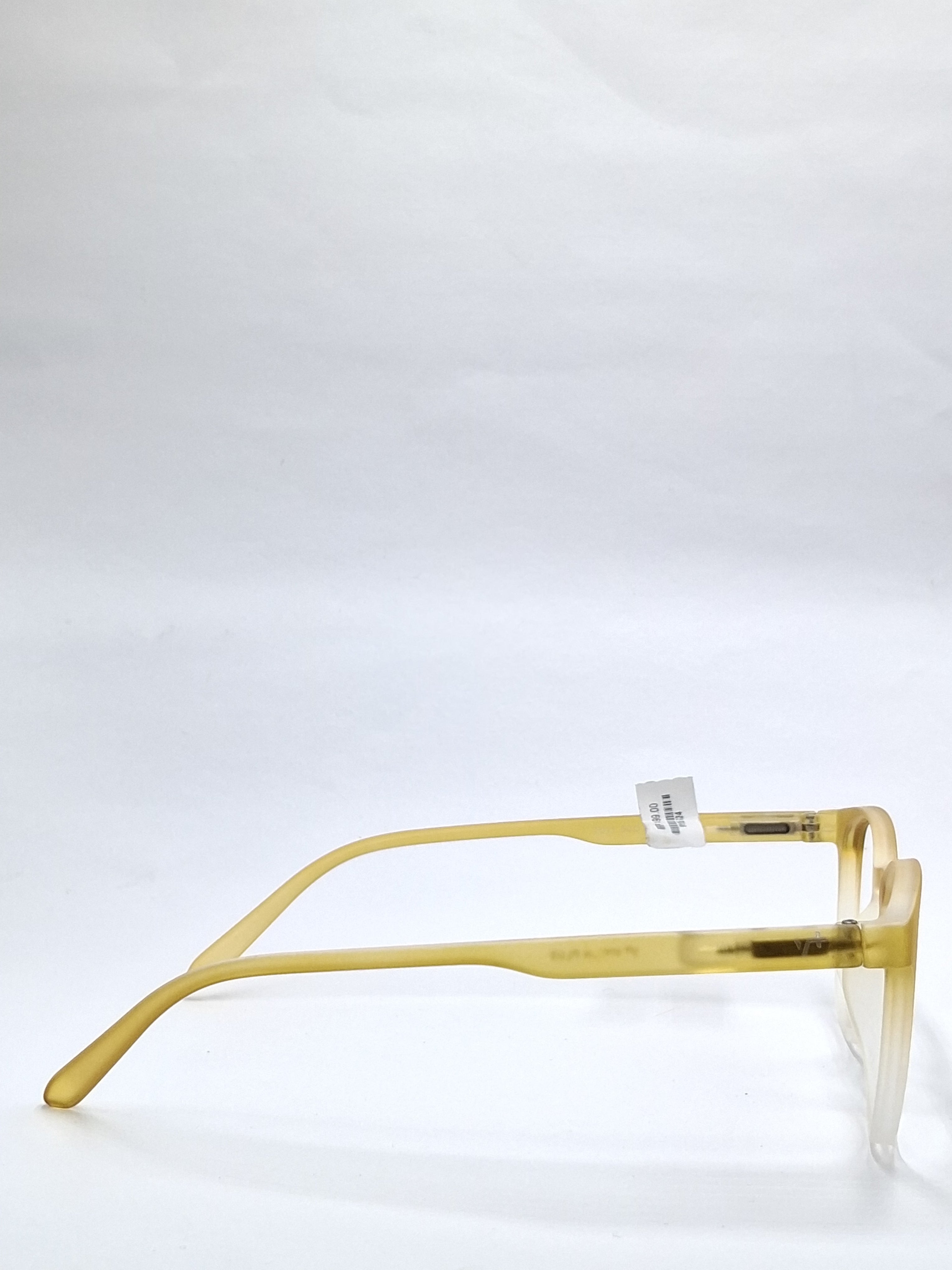 vision plus duale tone matte yellow with white frame