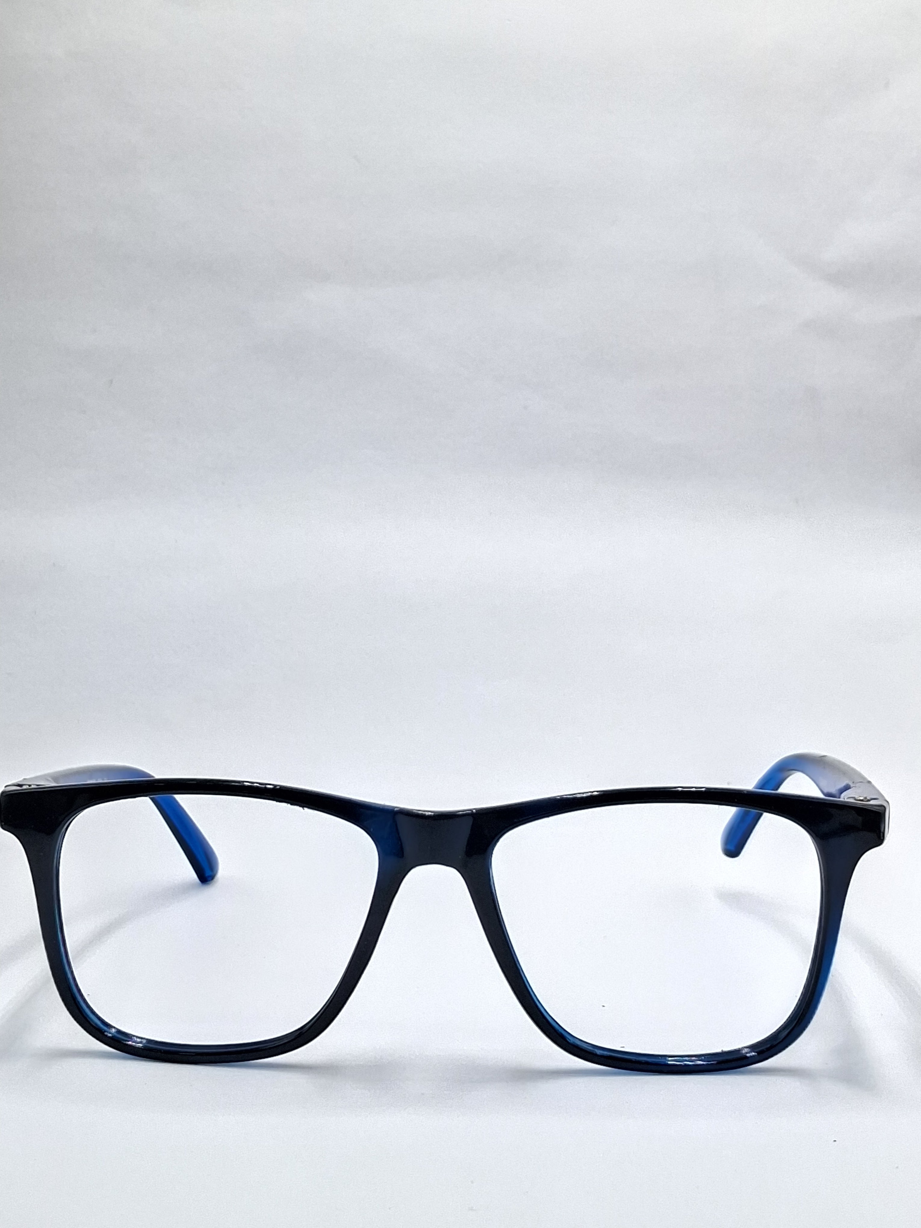 vision plus glossy black with crystal blue frame