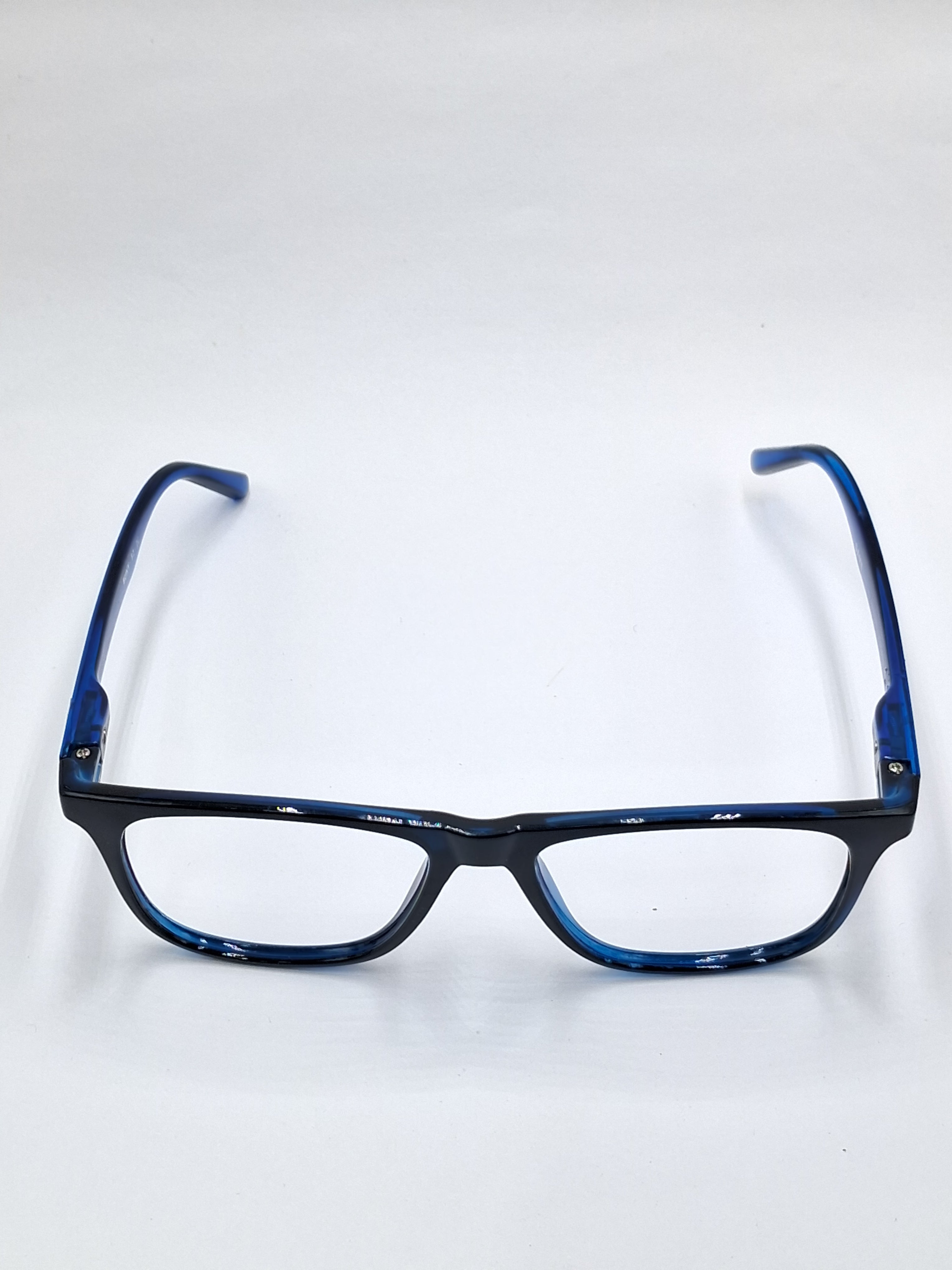 vision plus glossy black with crystal blue frame