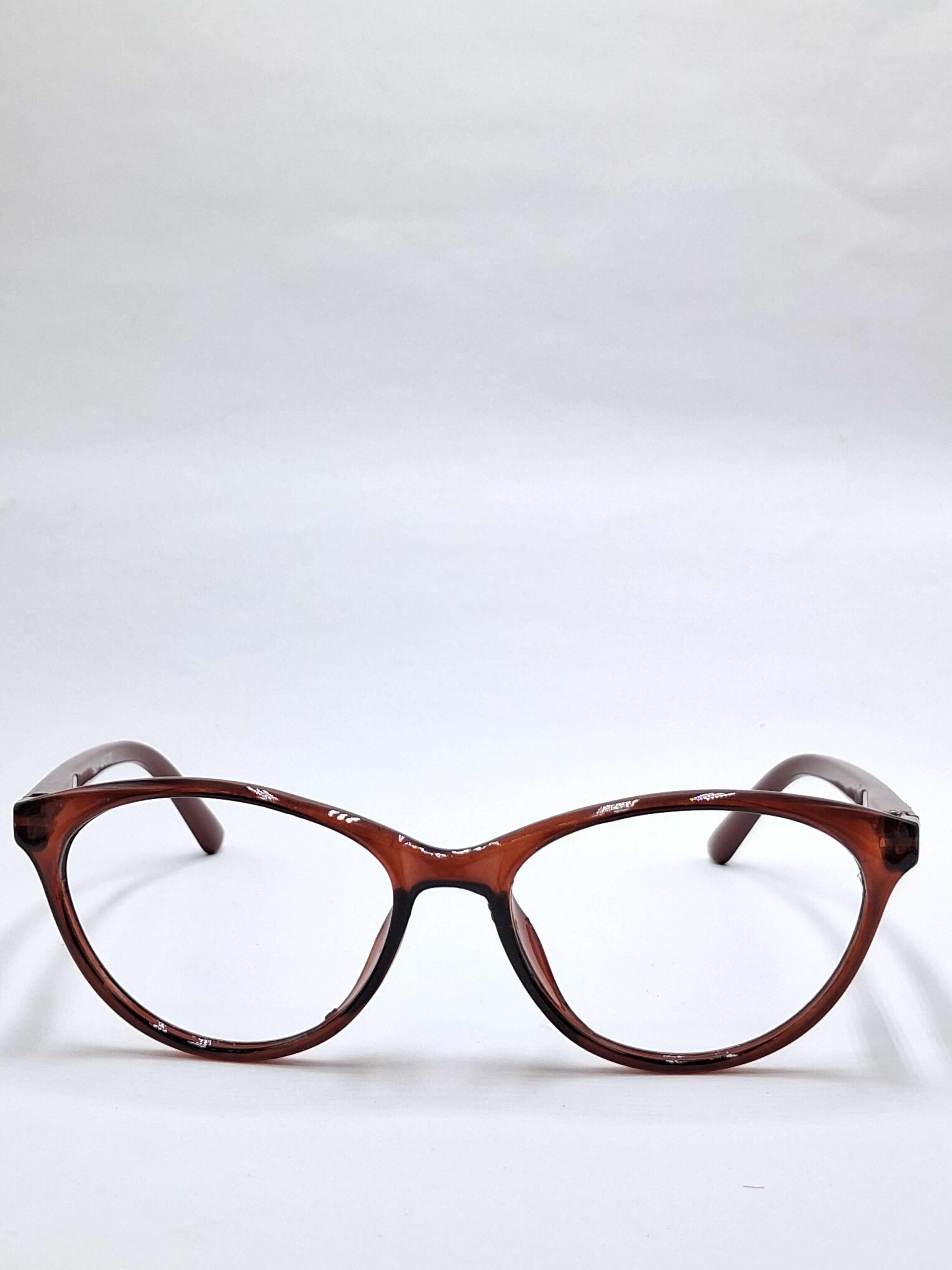 vision plus glossy brown frame