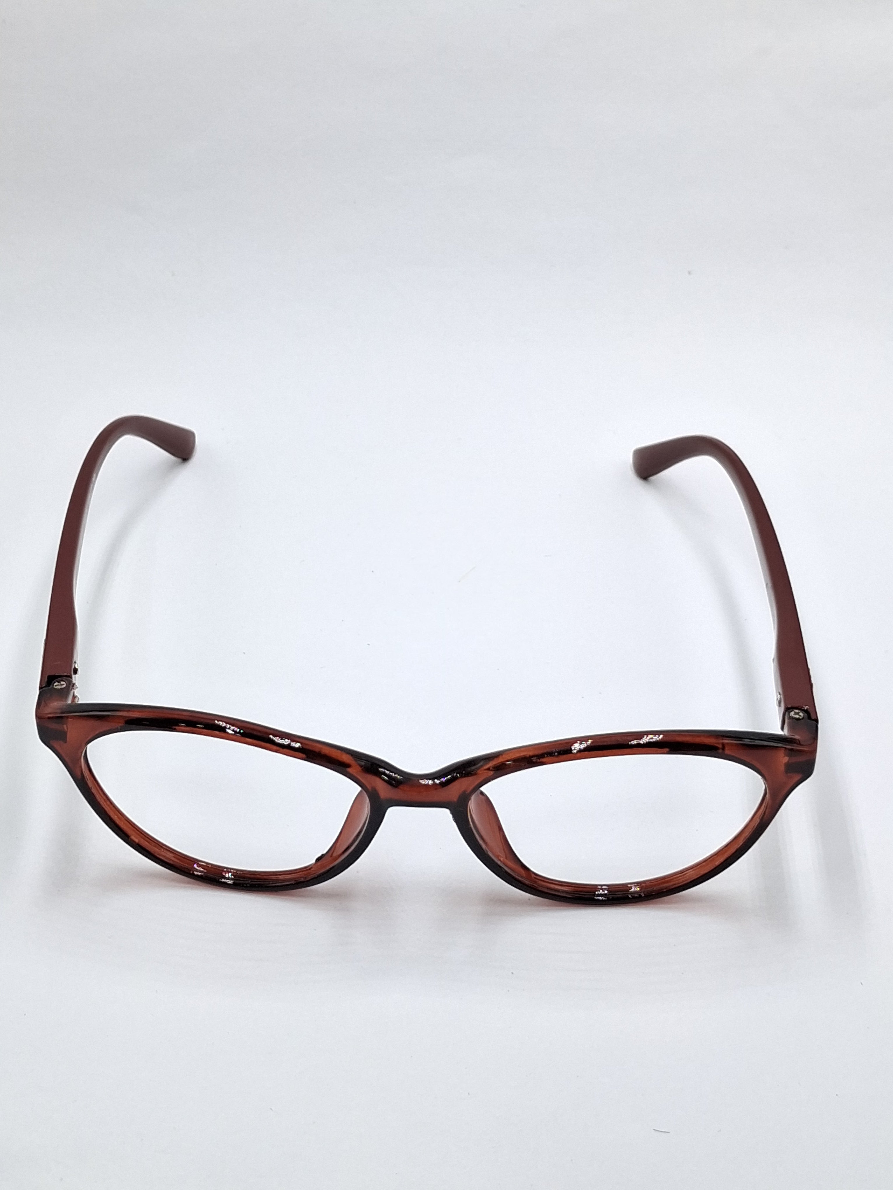 vision plus glossy brown frame